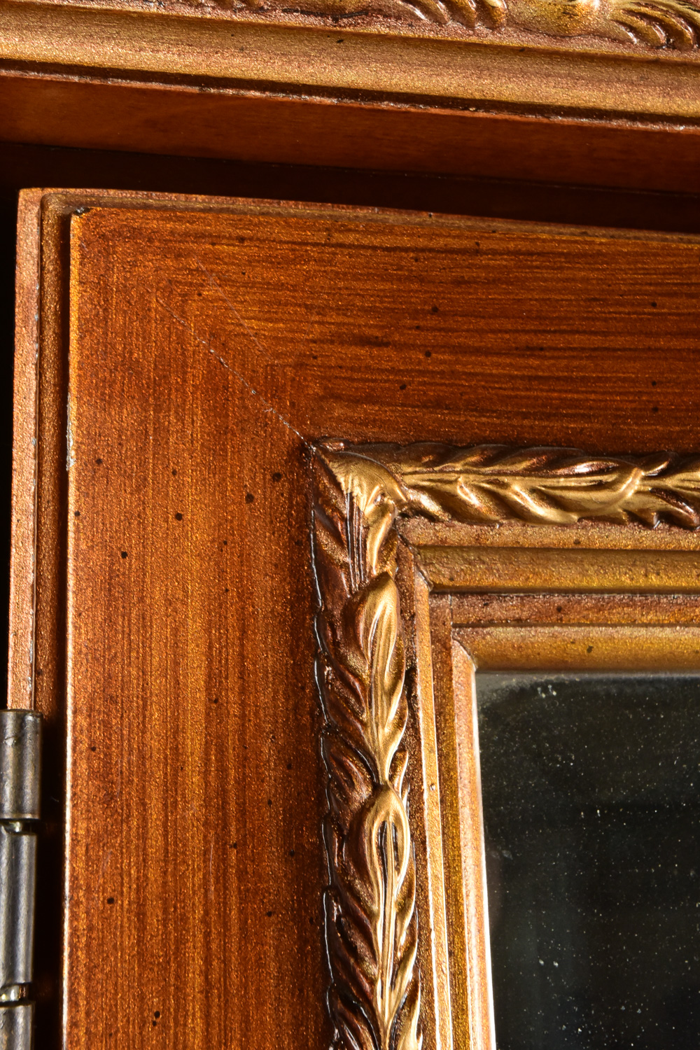 Ornate Mirrored Armoire