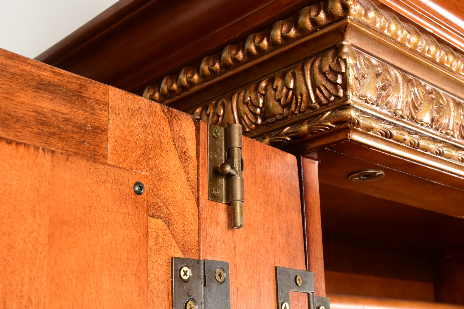 Ornate Mirrored Armoire