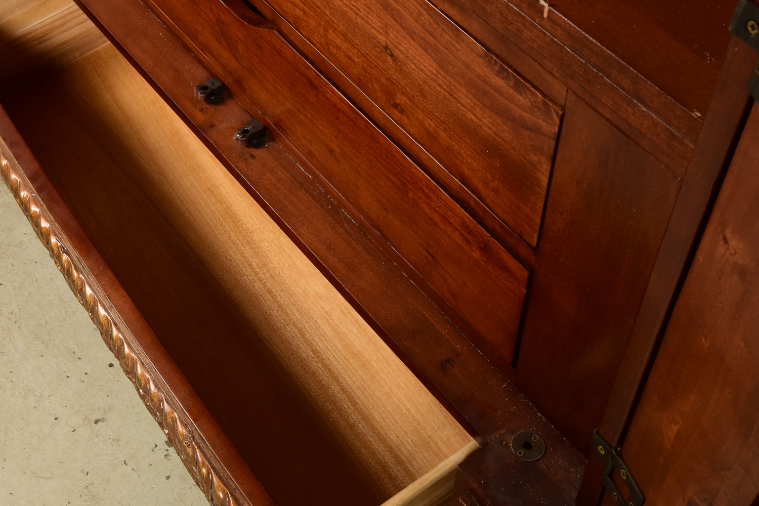Ornate Mirrored Armoire