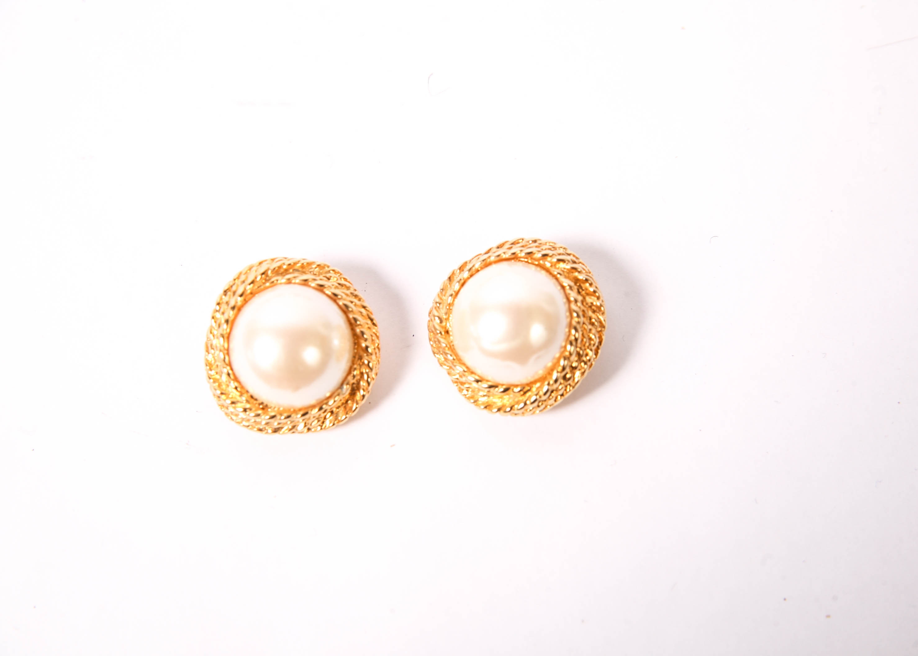 Collection of Gold Tone Vintage Clip-on Earrings