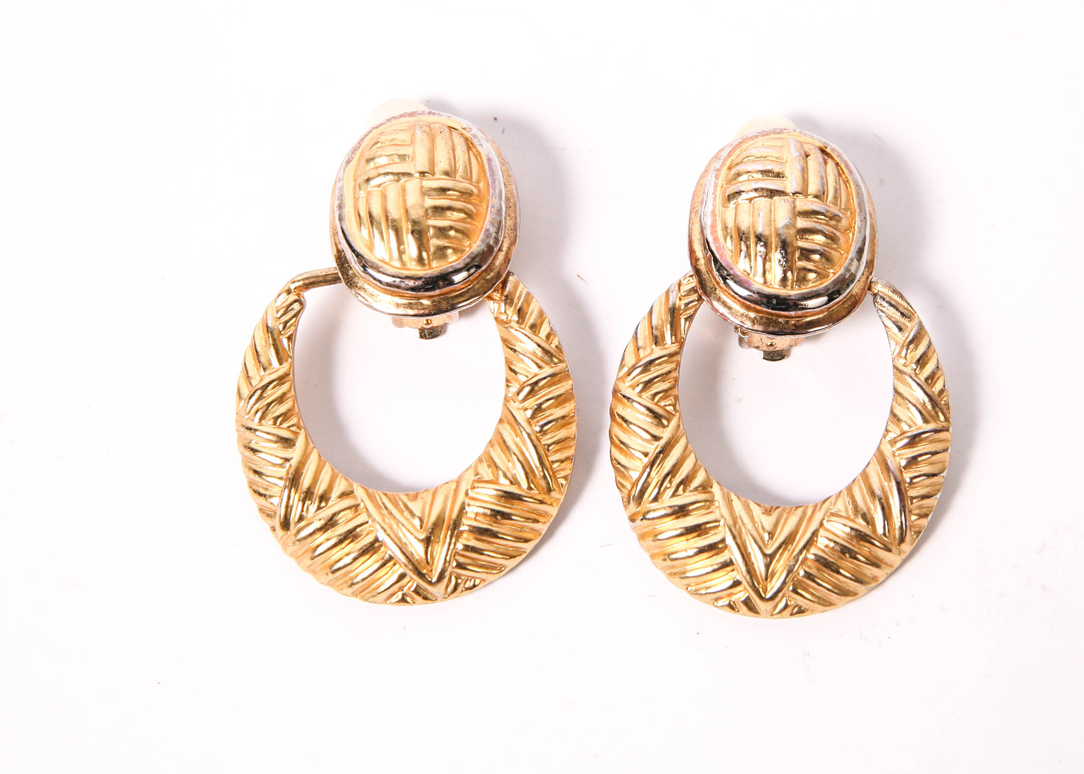 Collection of Gold Tone Vintage Clip-on Earrings