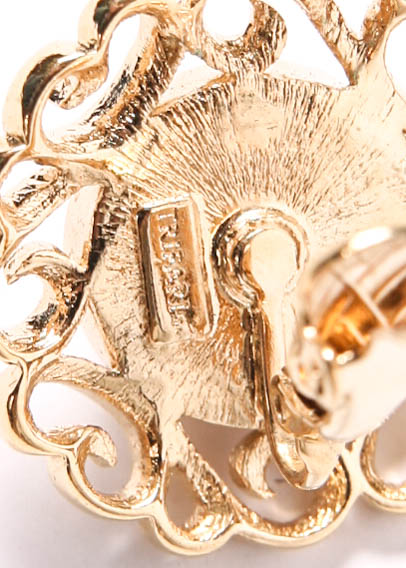 Collection of Gold Tone Vintage Clip-on Earrings