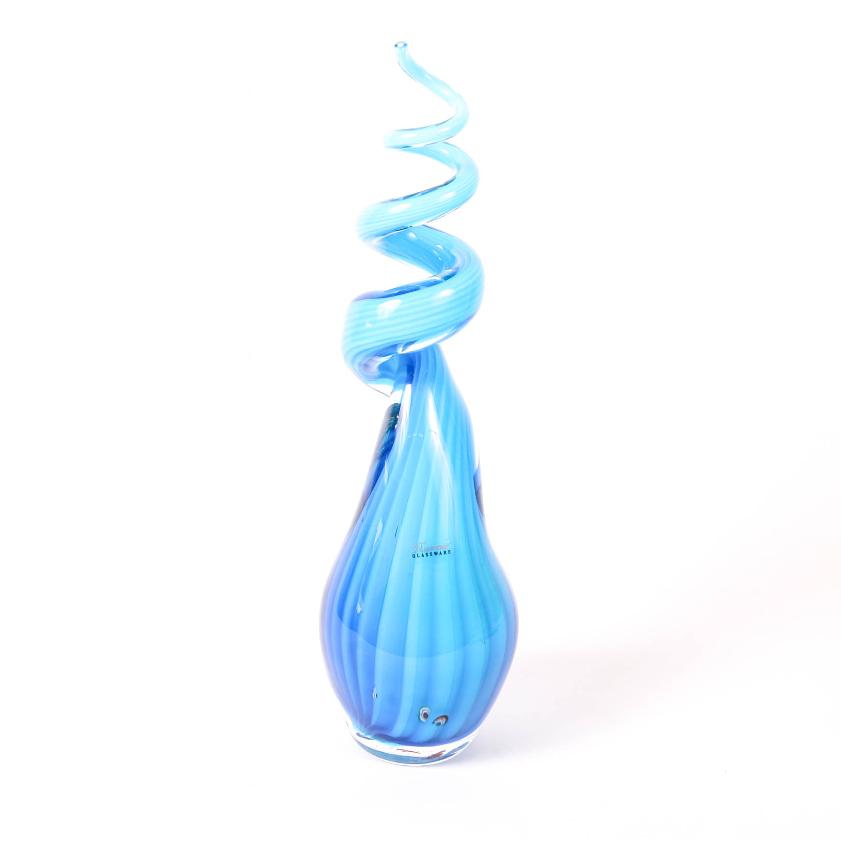 Vintage Blue Murano Glass Sculpture