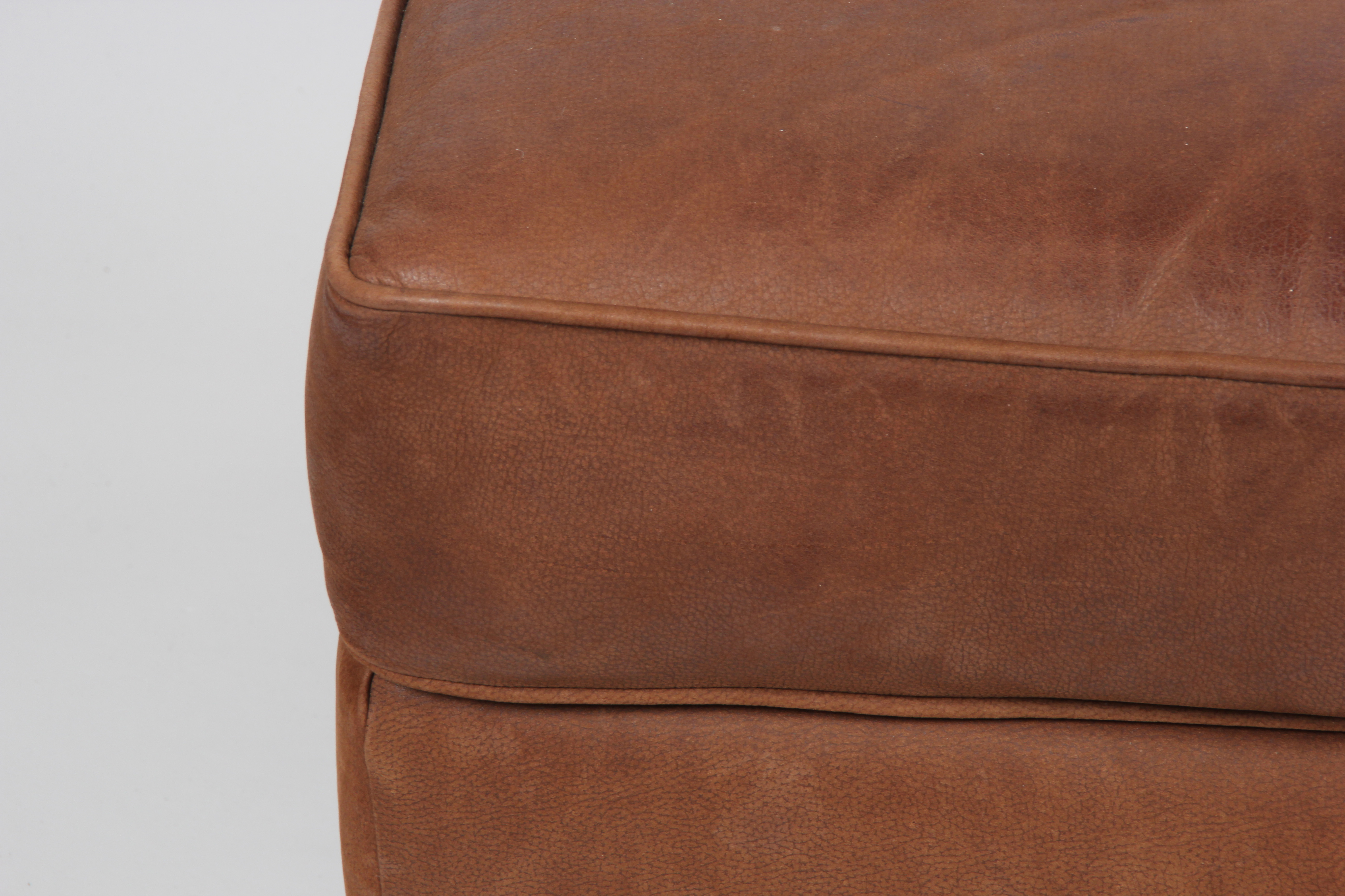 Thomasville Marrakesh Brown Leather Ottoman