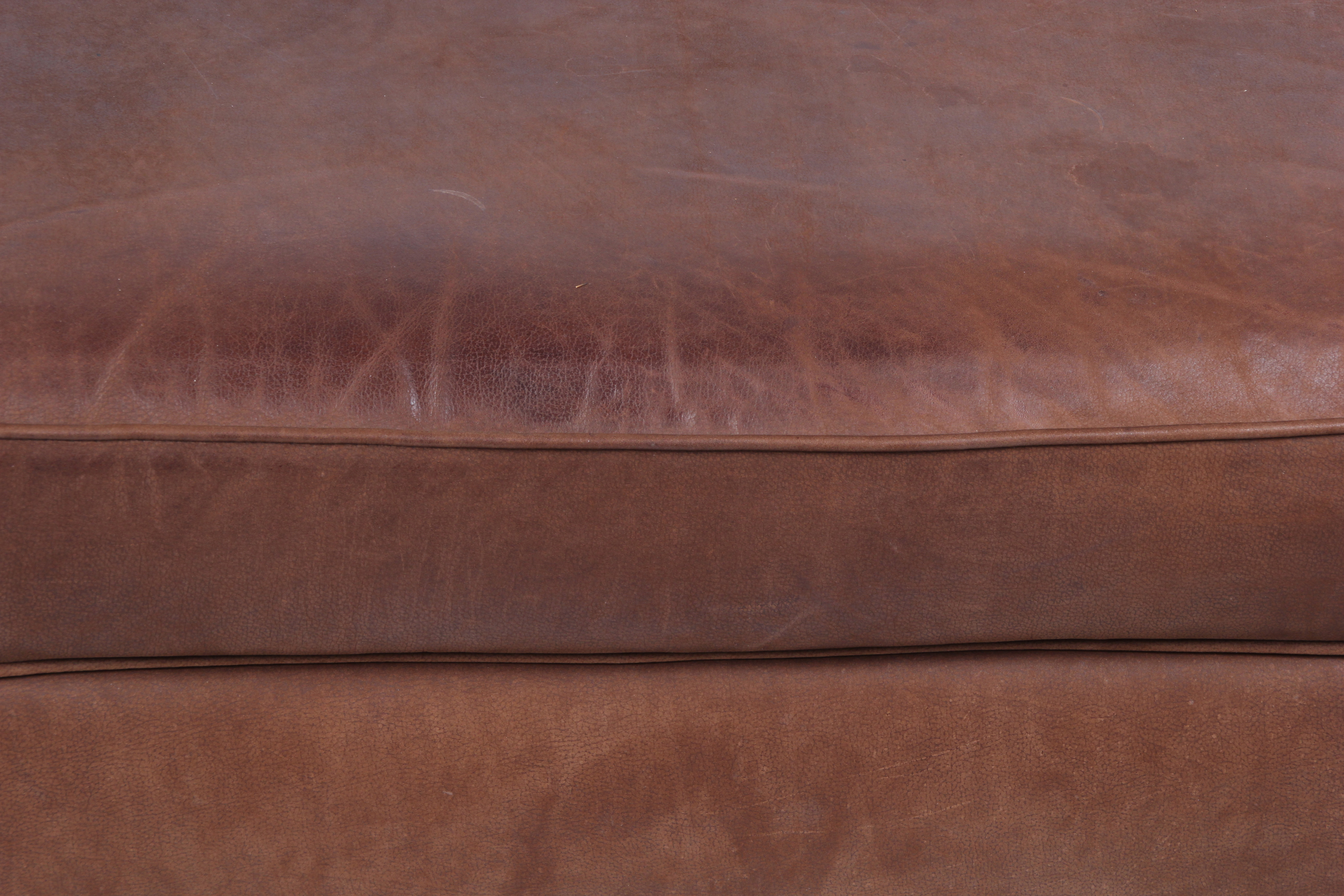 Thomasville Marrakesh Brown Leather Ottoman