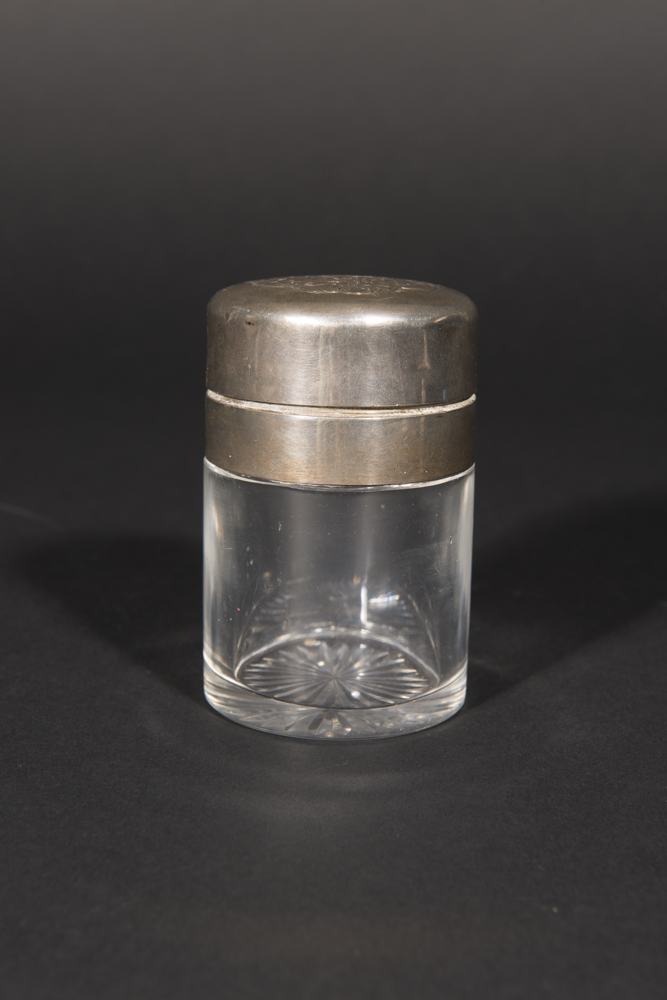 Antique Sterling Silver And Glass Vanity Bottles