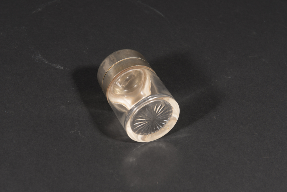 Antique Sterling Silver And Glass Vanity Bottles