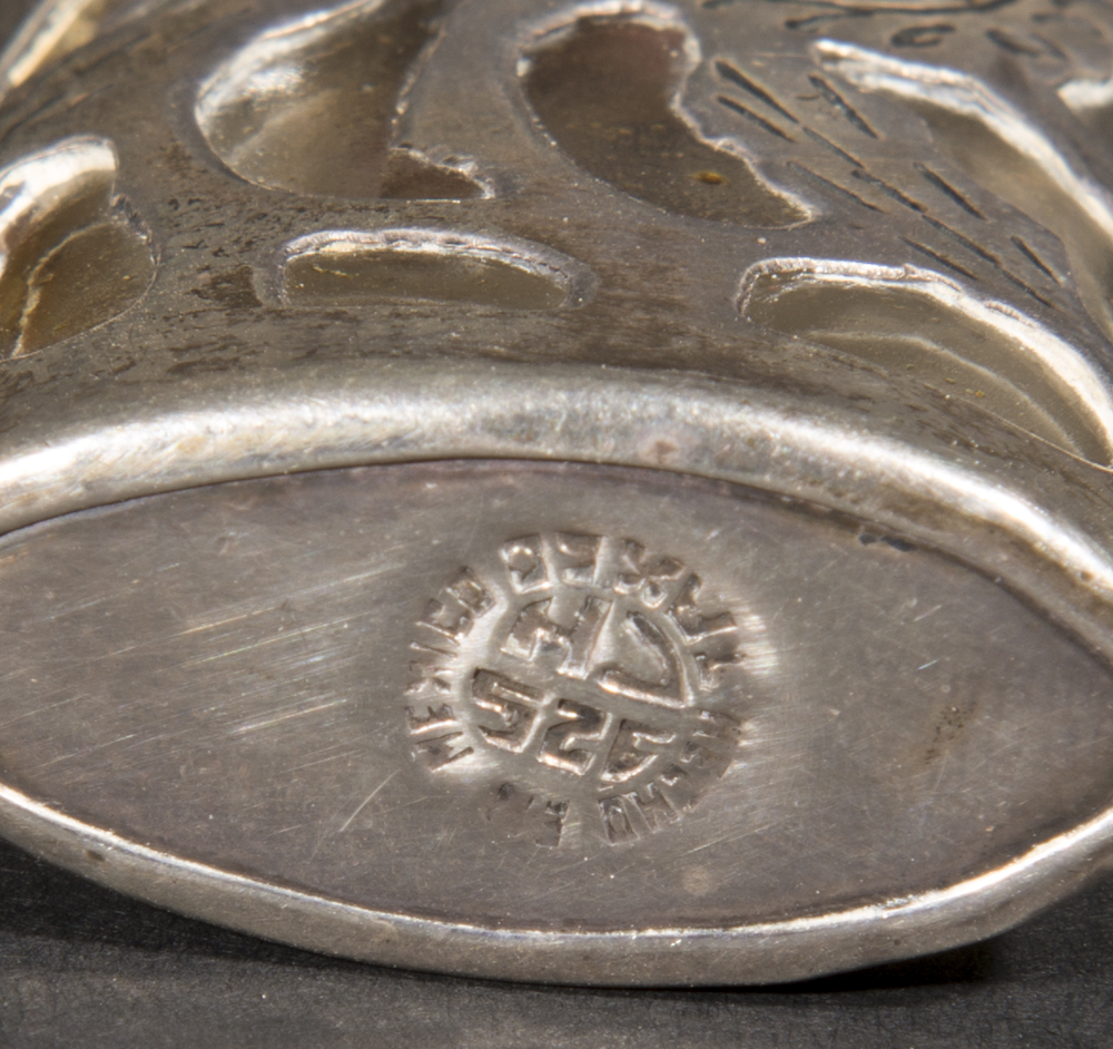 Antique Sterling Silver And Glass Vanity Bottles