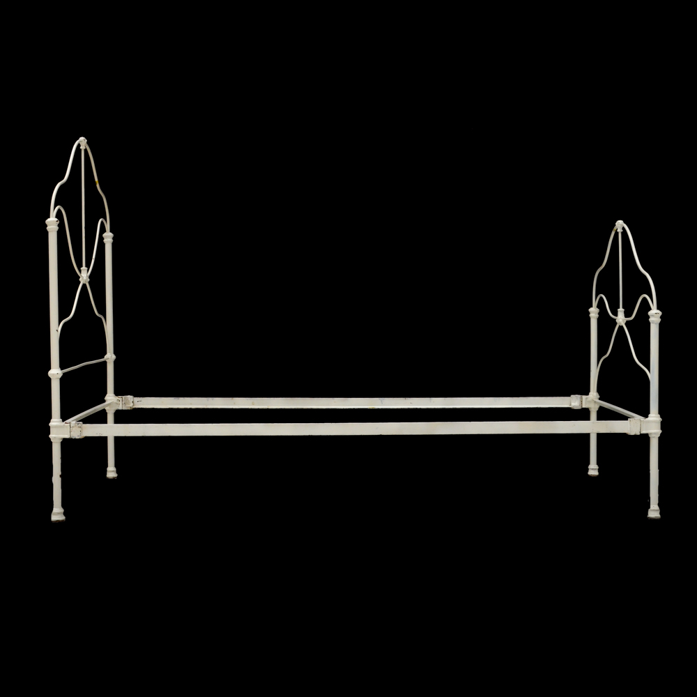 White Wrought Iron Twin Bed Frame