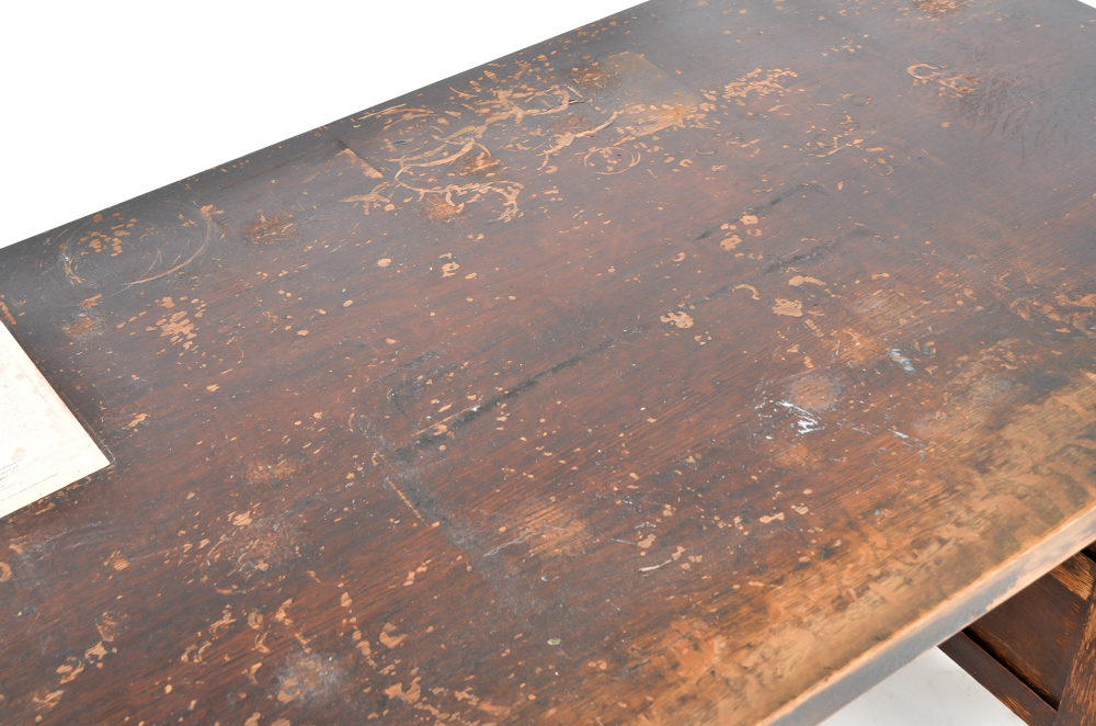 Arts and Crafts Mission Oak Desk