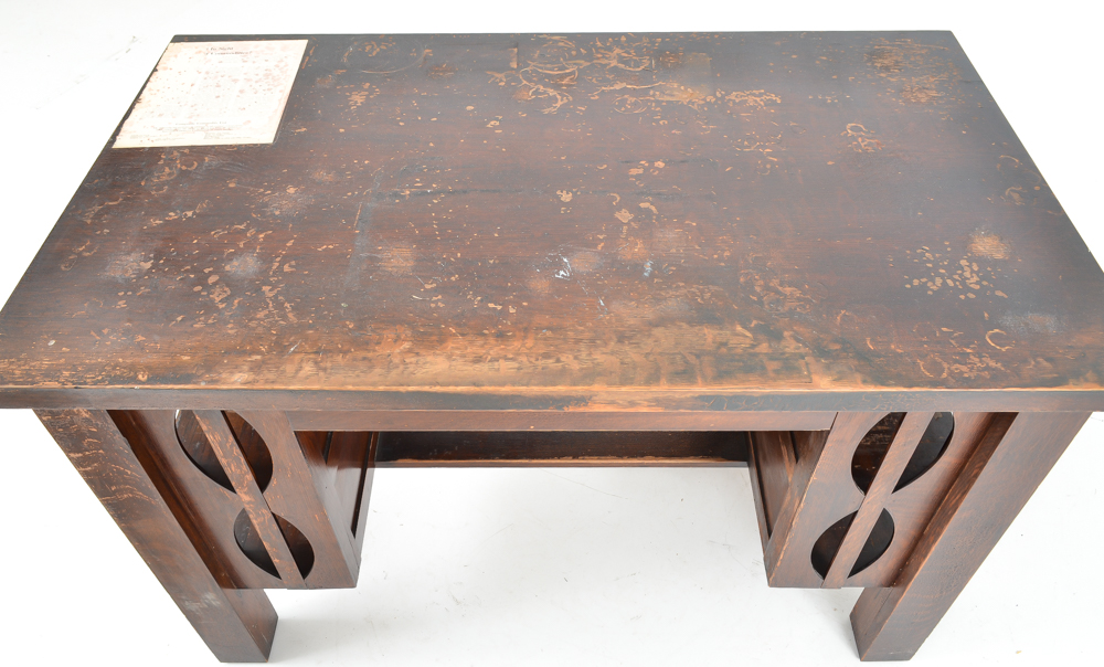 Arts and Crafts Mission Oak Desk