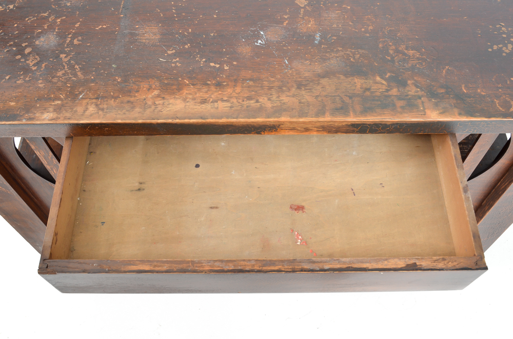 Arts and Crafts Mission Oak Desk