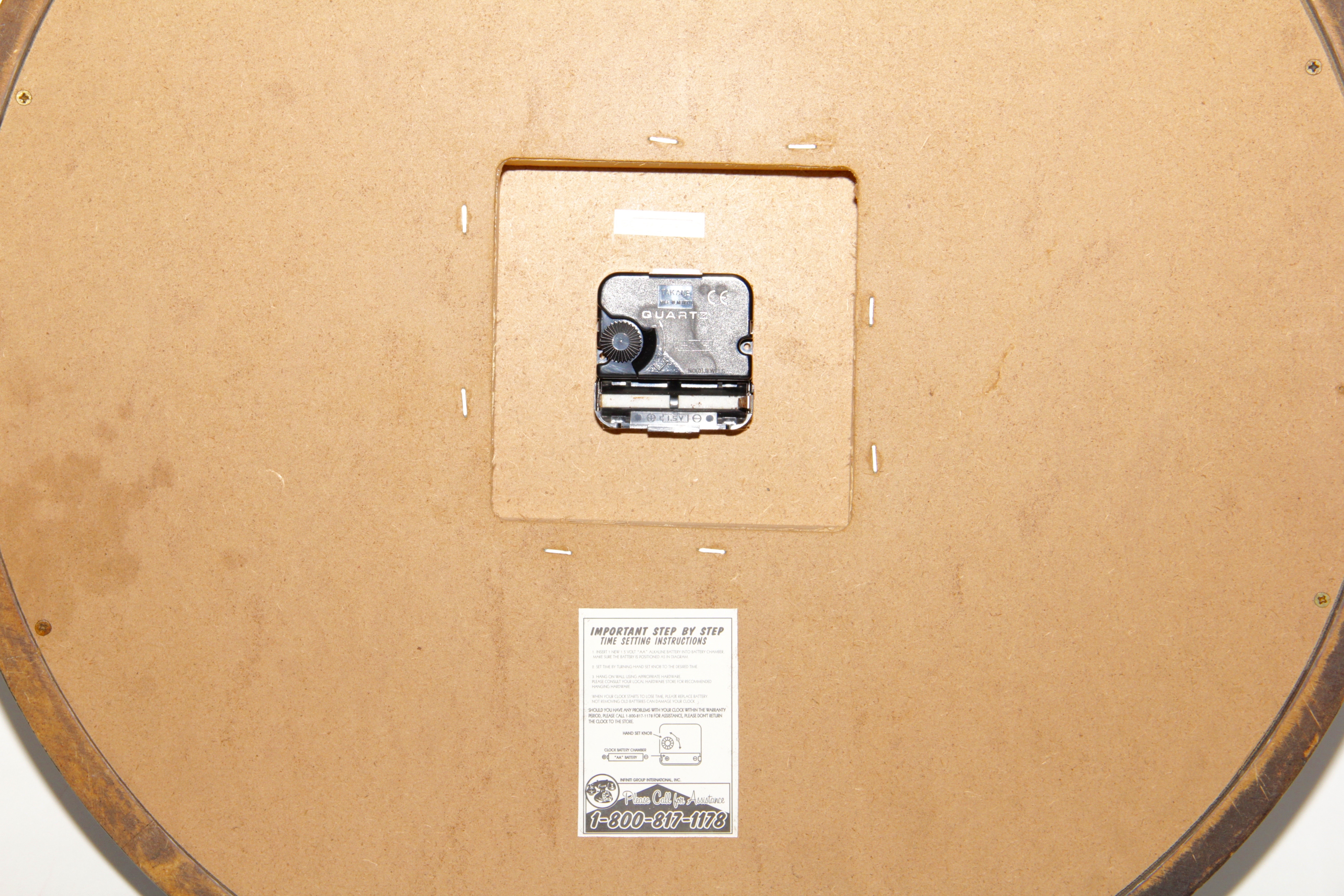 Sterling & Noble Round Wall Clock