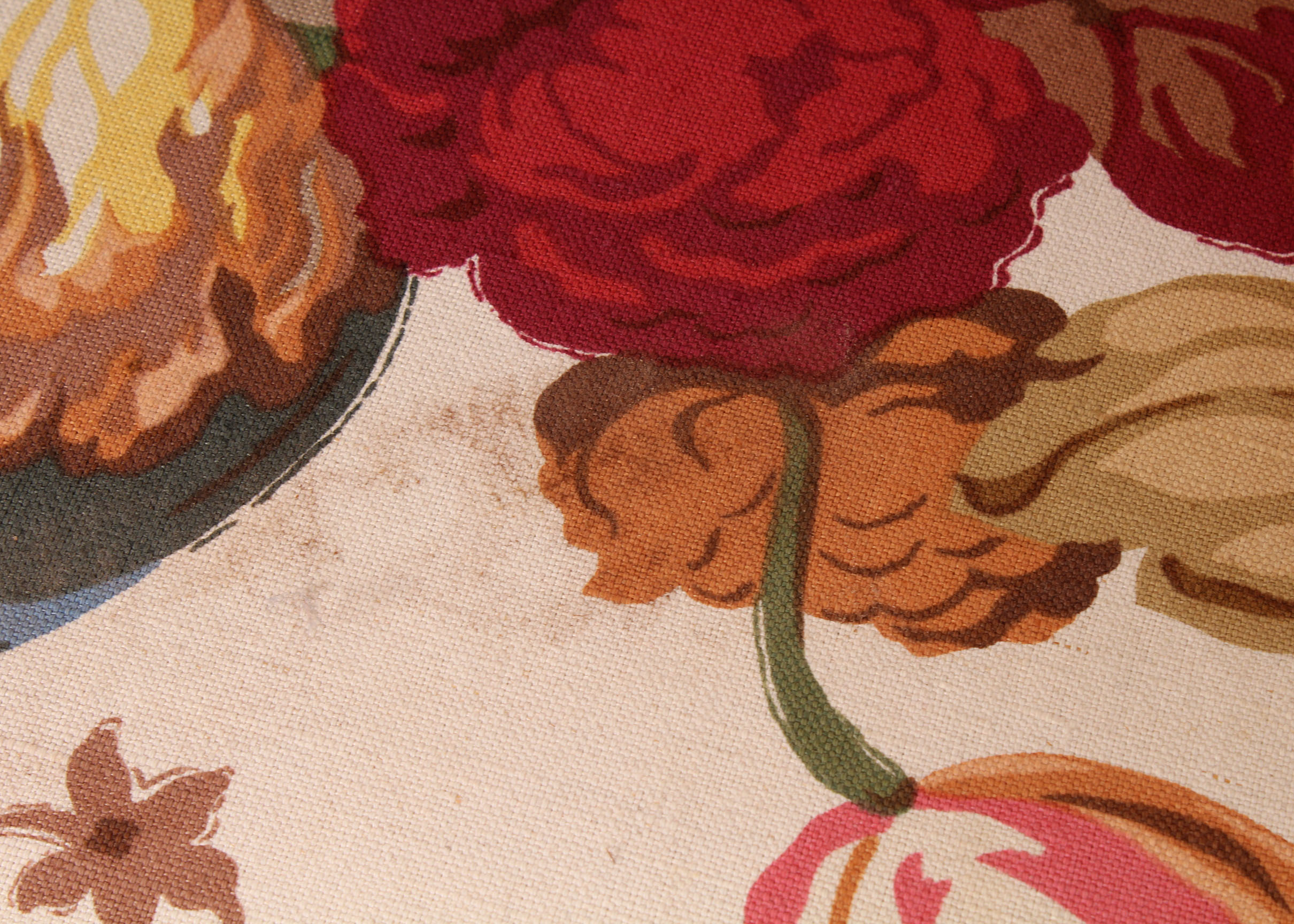 Contemporary Floral Upholstery Wingback Chair