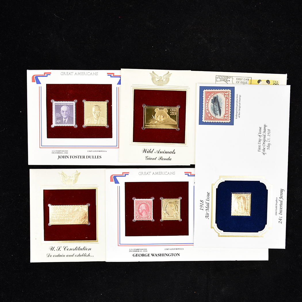 22k Gold Leaf Replica Stamps