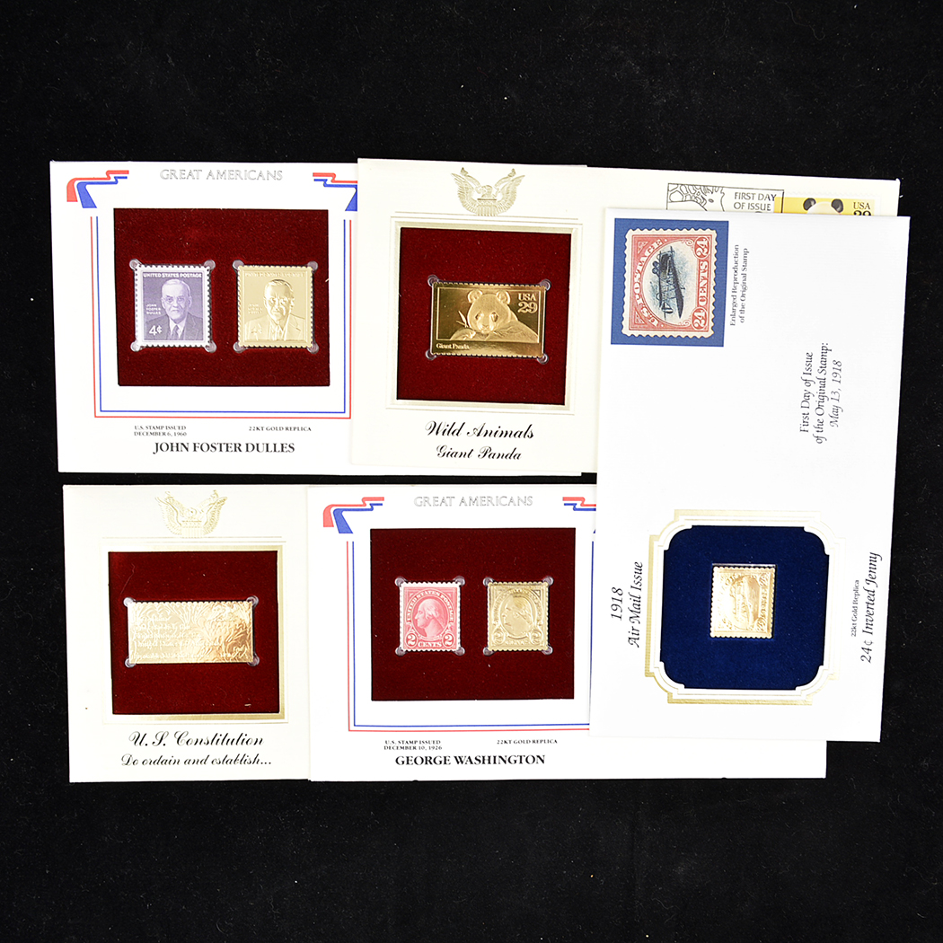 22k Gold Leaf Replica Stamps