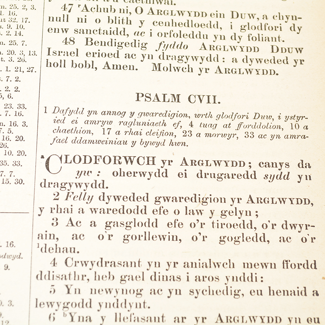 Antique Welsh Family Bible