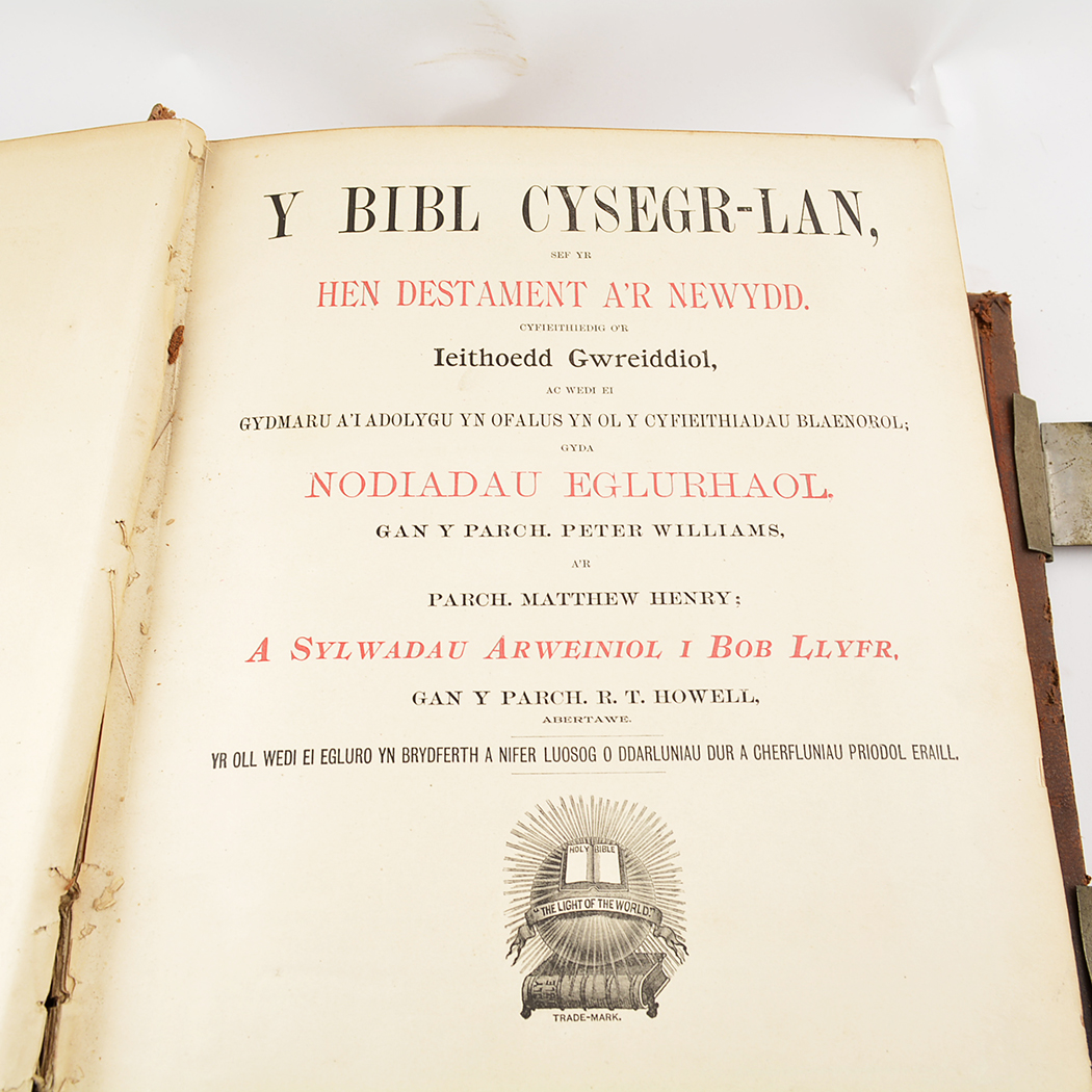 Antique Welsh Family Bible