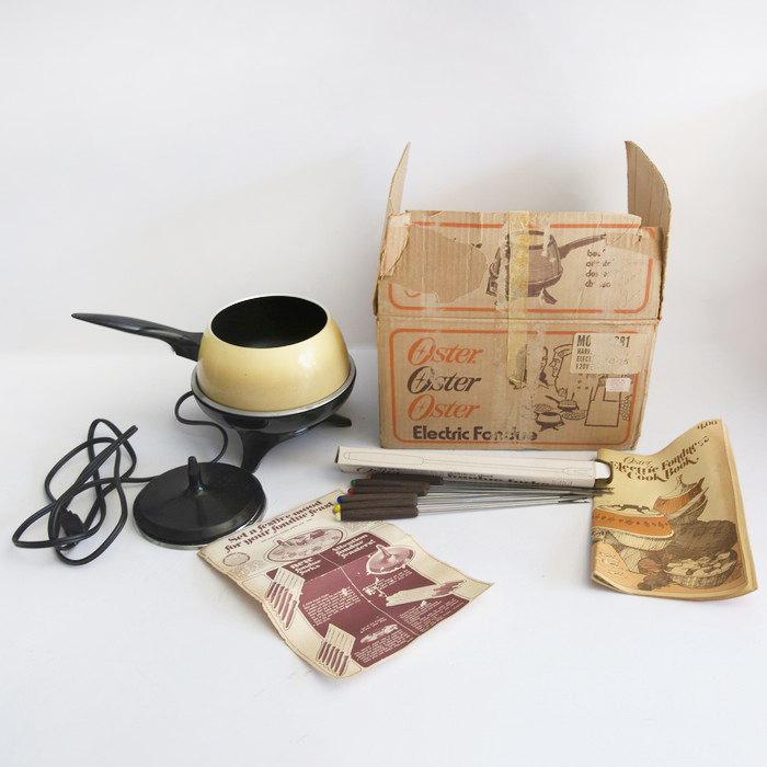 Vintage Oster Electric Fondue Set in Original Box