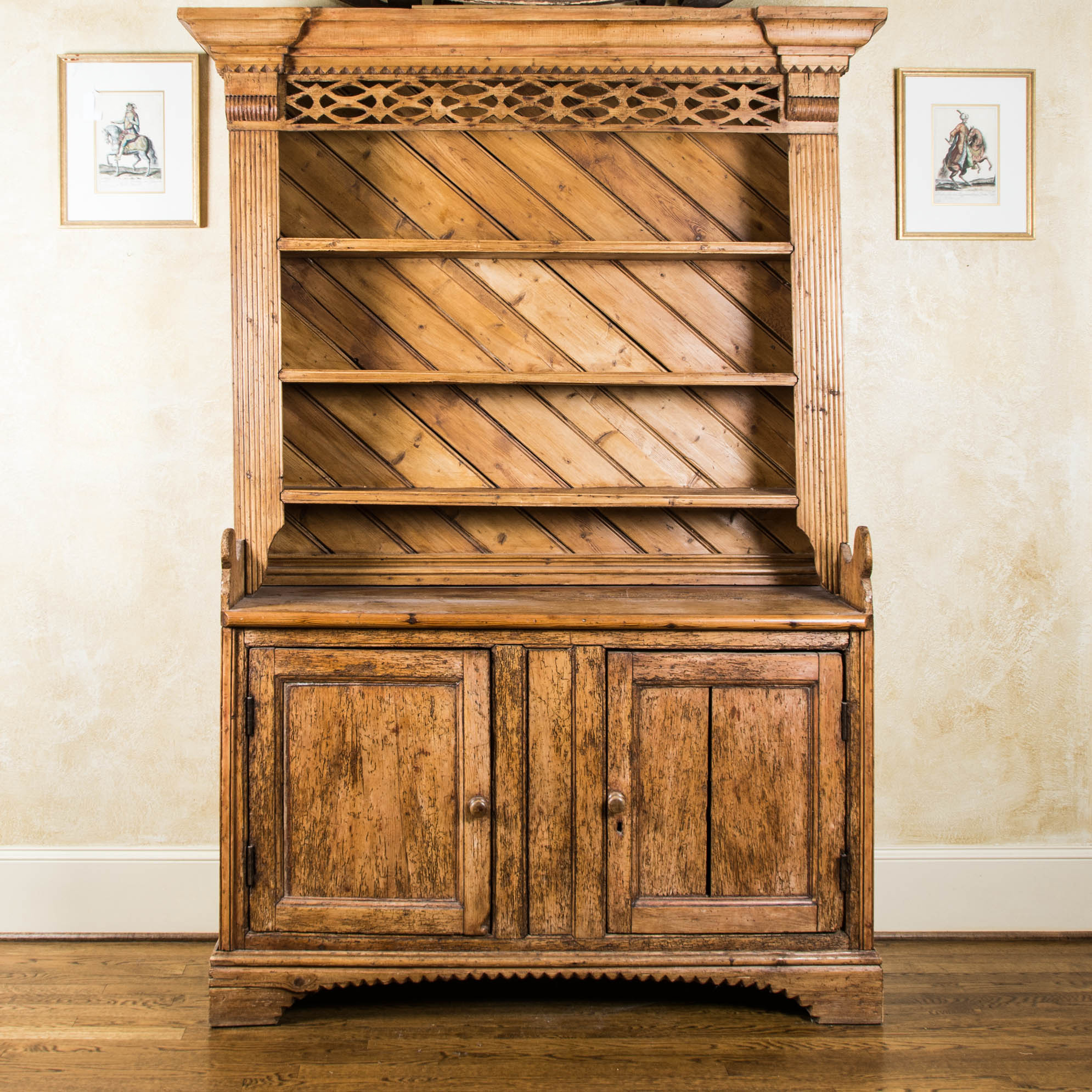 Large Oak Welsh Style Cupboard