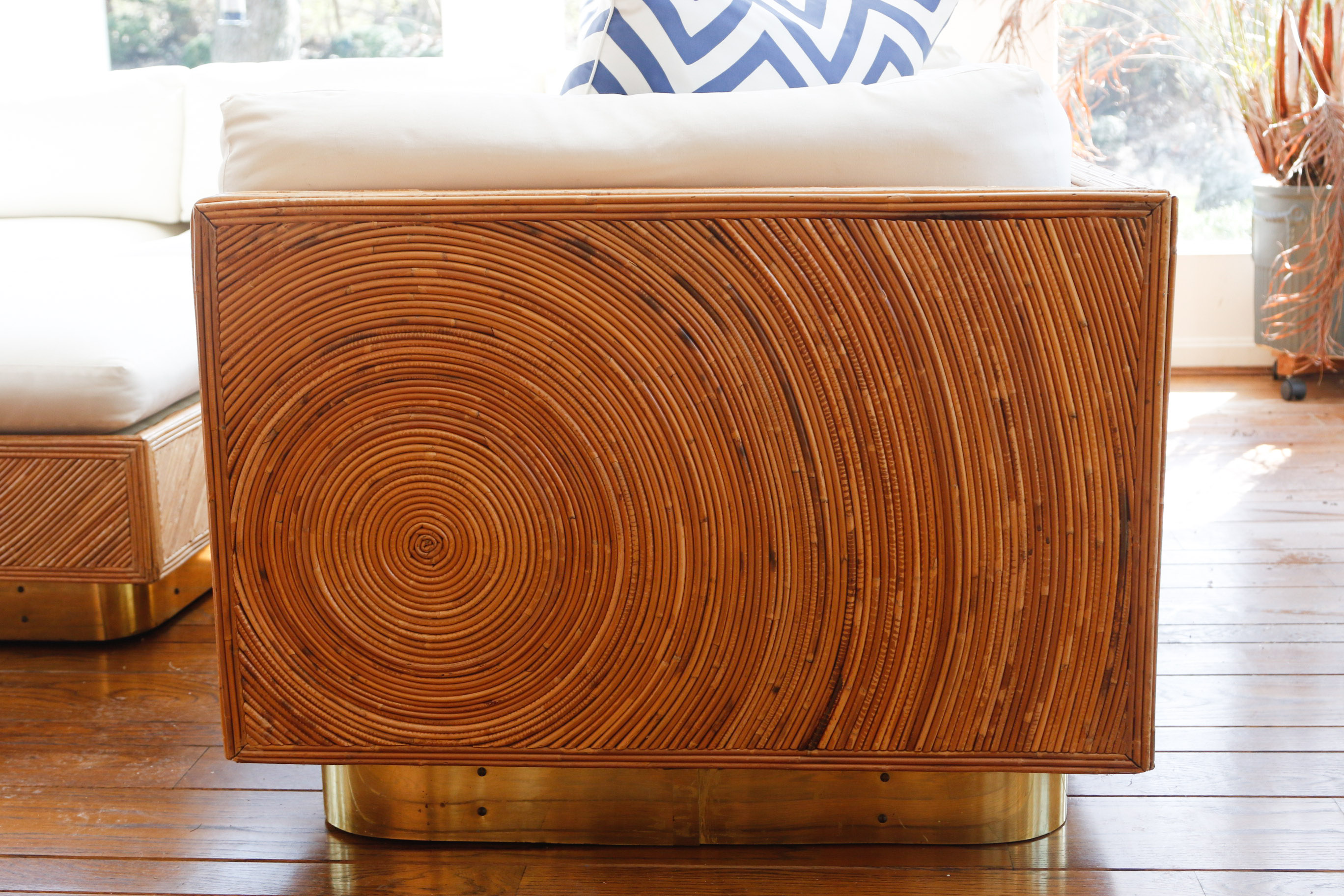 Rattan Sectional Seating with Ottoman