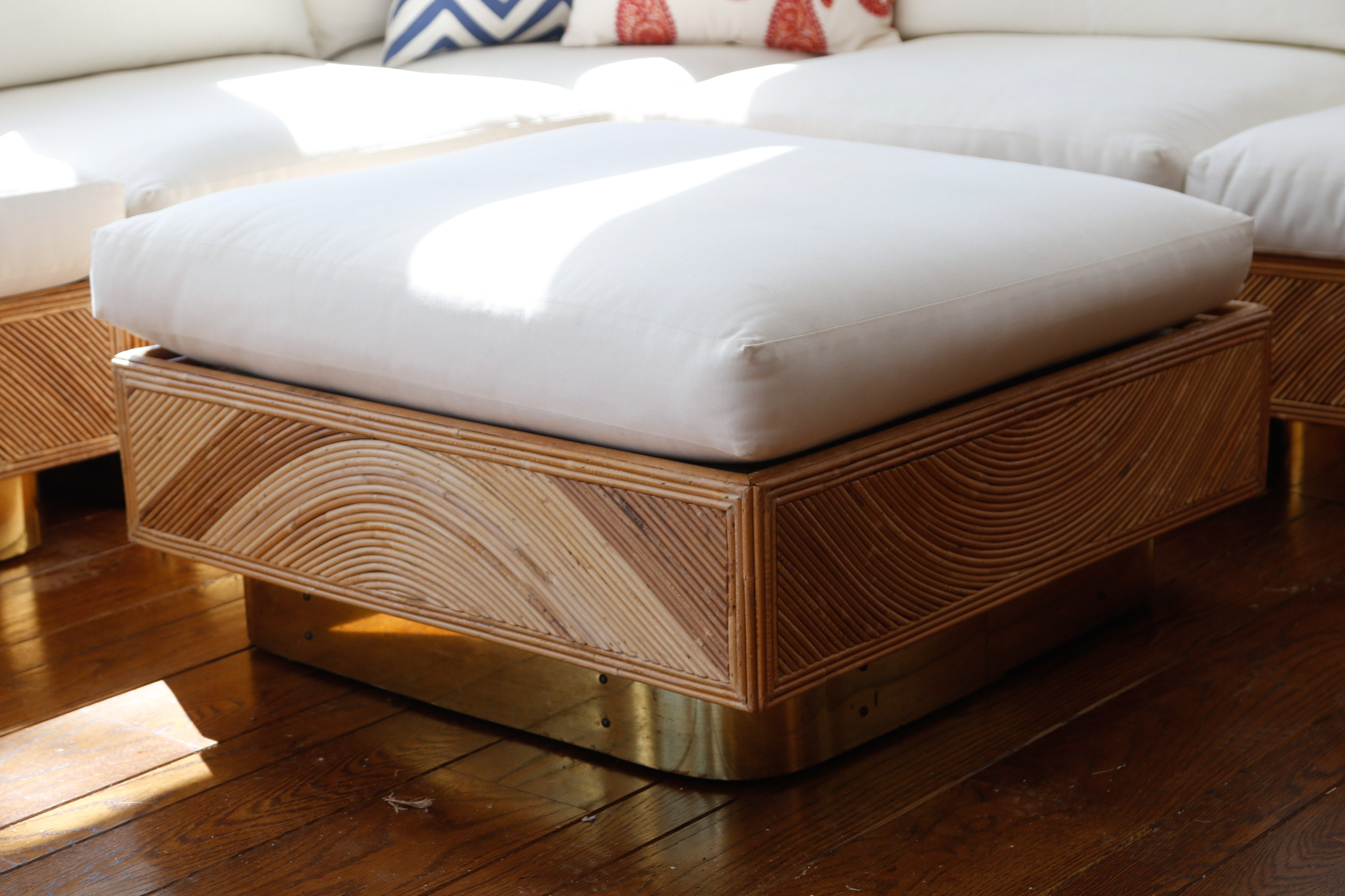 Rattan Sectional Seating with Ottoman