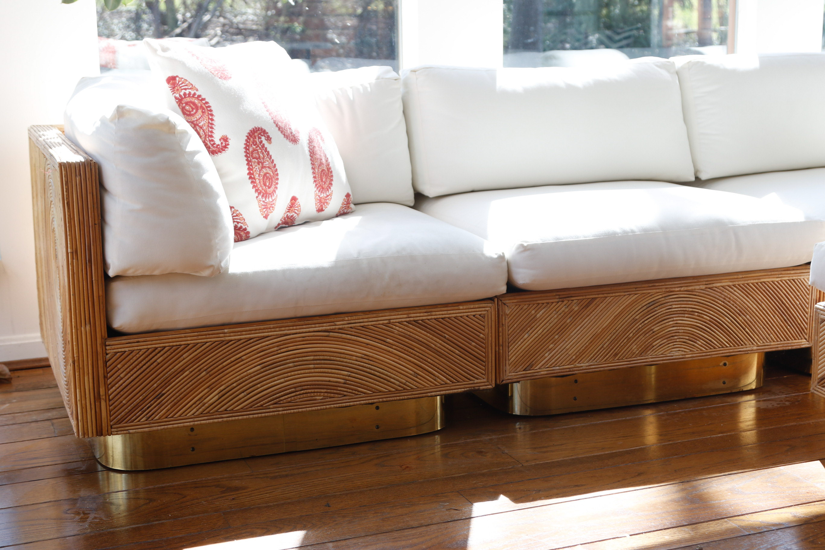 Rattan Sectional Seating with Ottoman