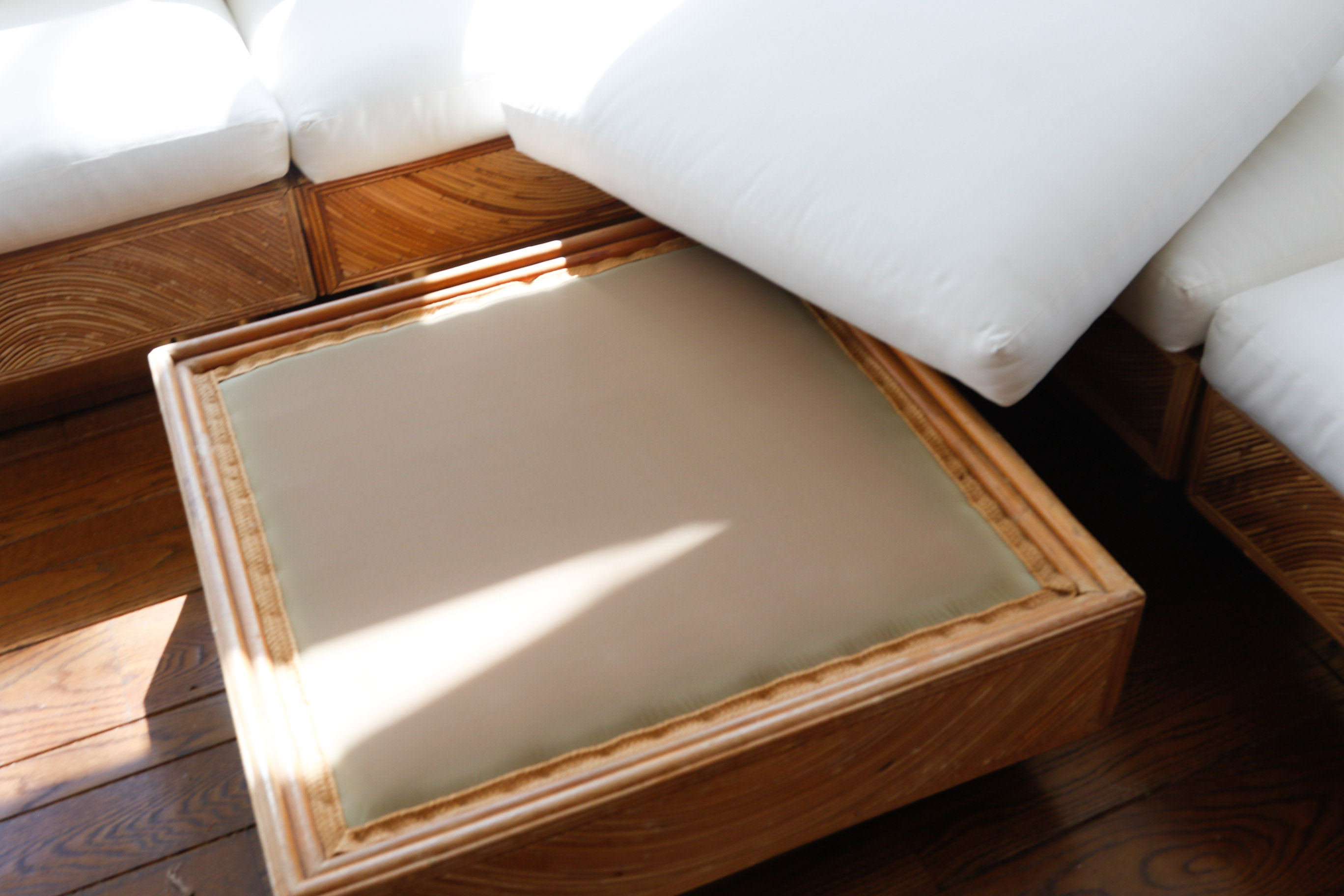 Rattan Sectional Seating with Ottoman