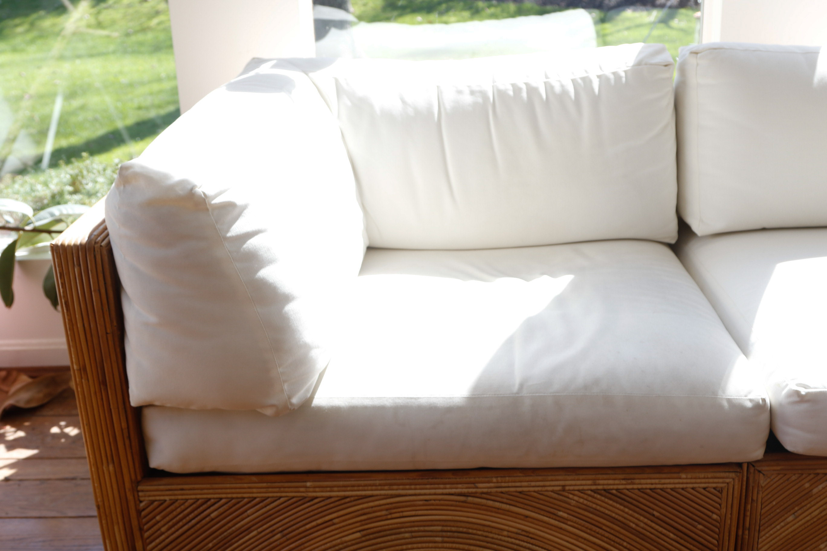 Rattan Sectional Seating with Ottoman