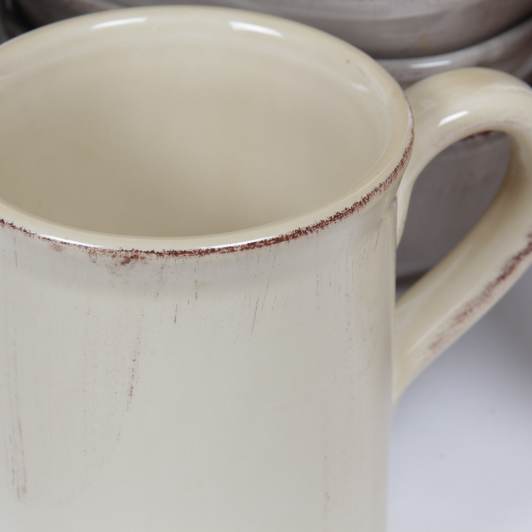 Collection of Hand-Painted Ceramiche Toscane Mugs and Bowls