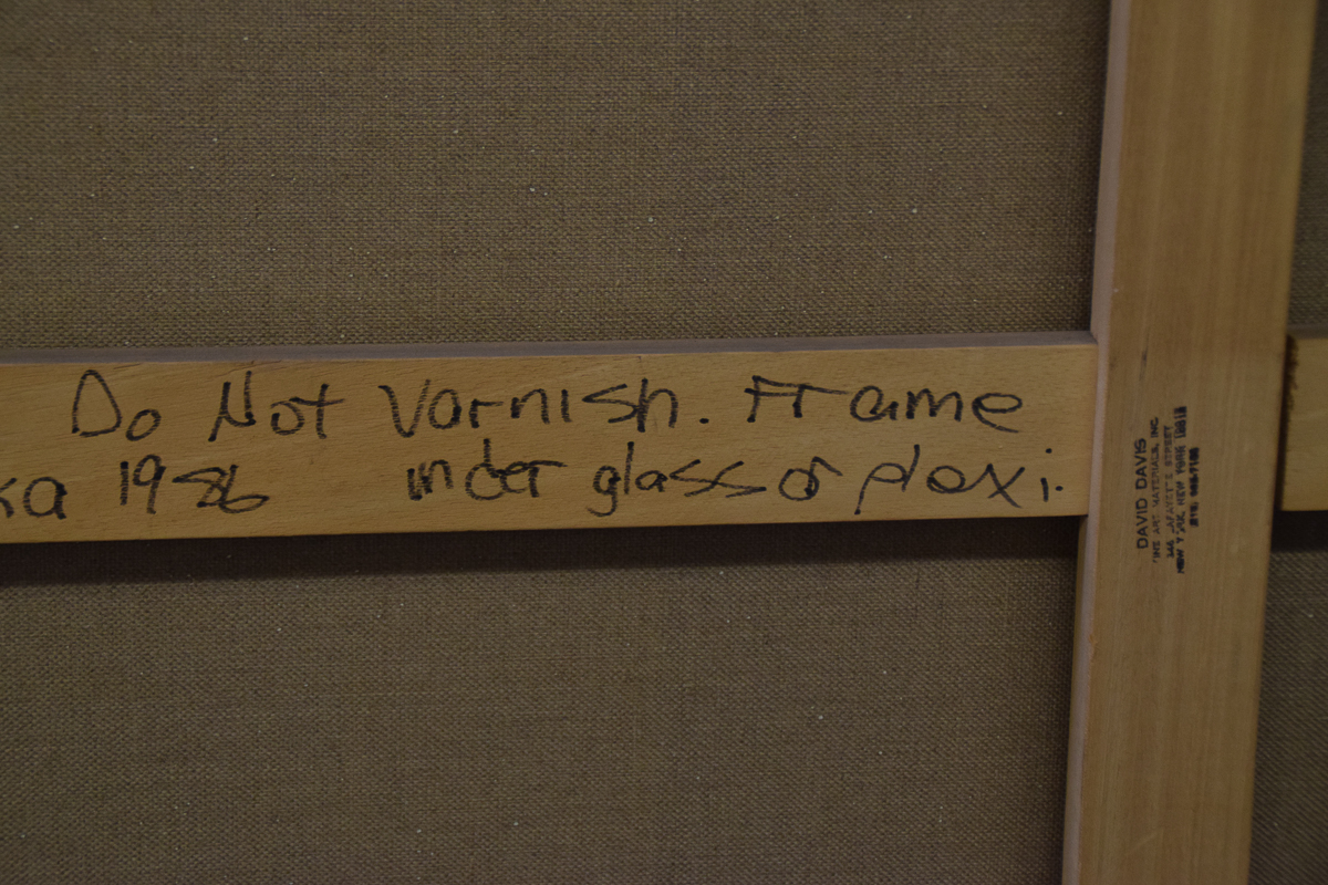 Michael Hafftka "Man on Wheel" Oil Painting