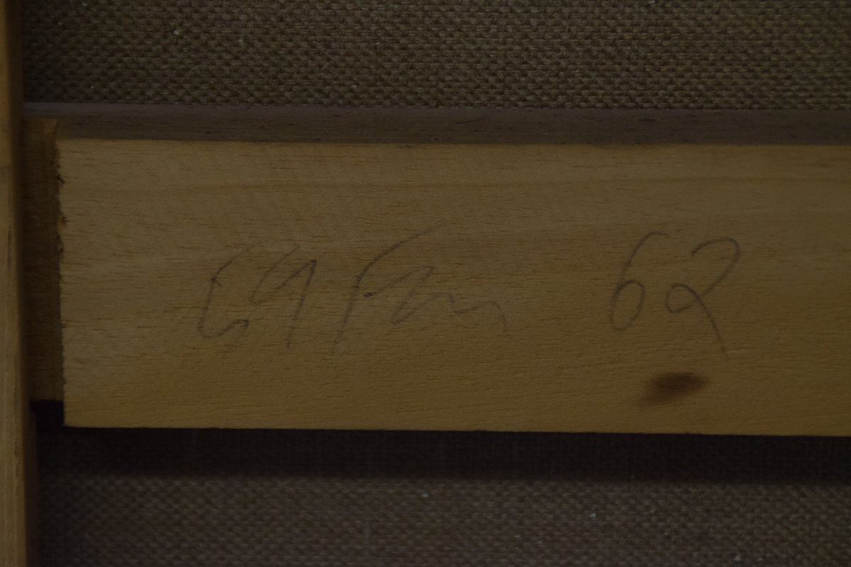 Michael Hafftka "Man on Wheel" Oil Painting