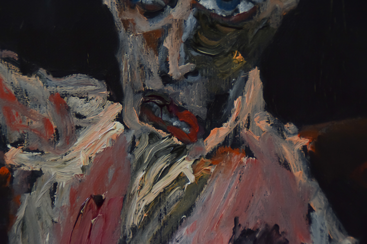 Michael Hafftka "Man Sitting" Oil Painting