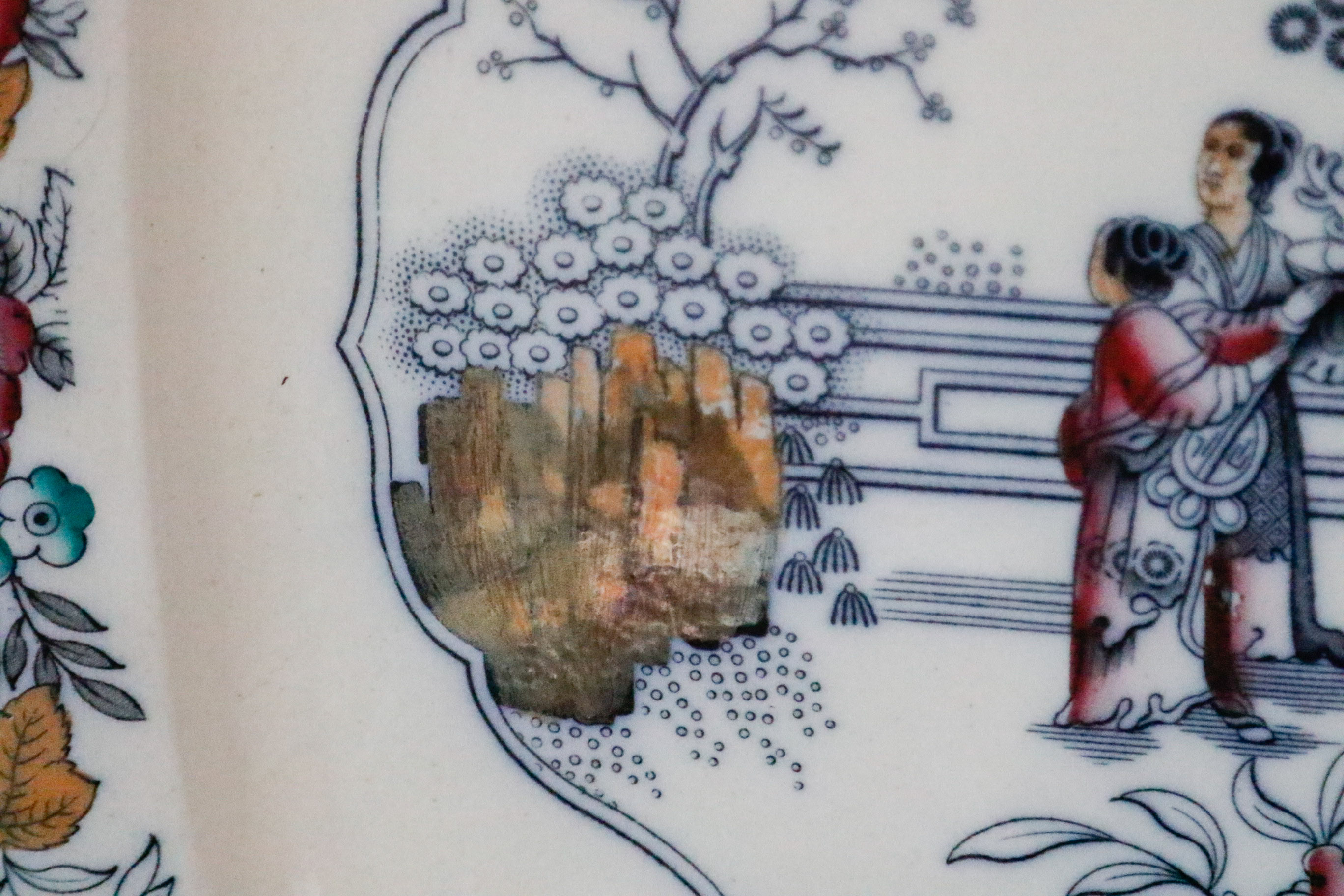 Ca. 1880s Ashworth Bros. China Platter in the "Chinese" Pattern