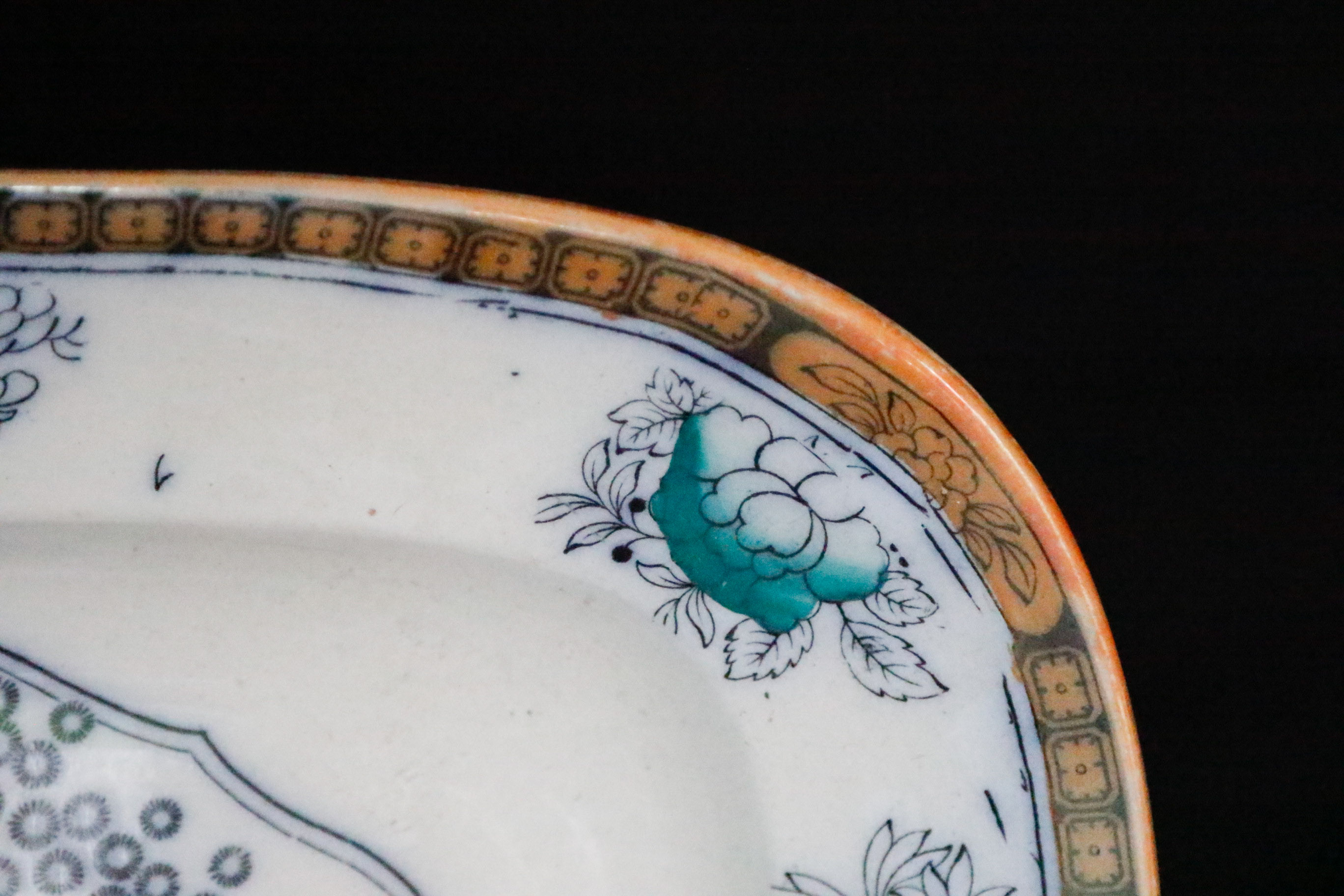 Ca. 1880s Ashworth Bros. China Platter in the "Chinese" Pattern