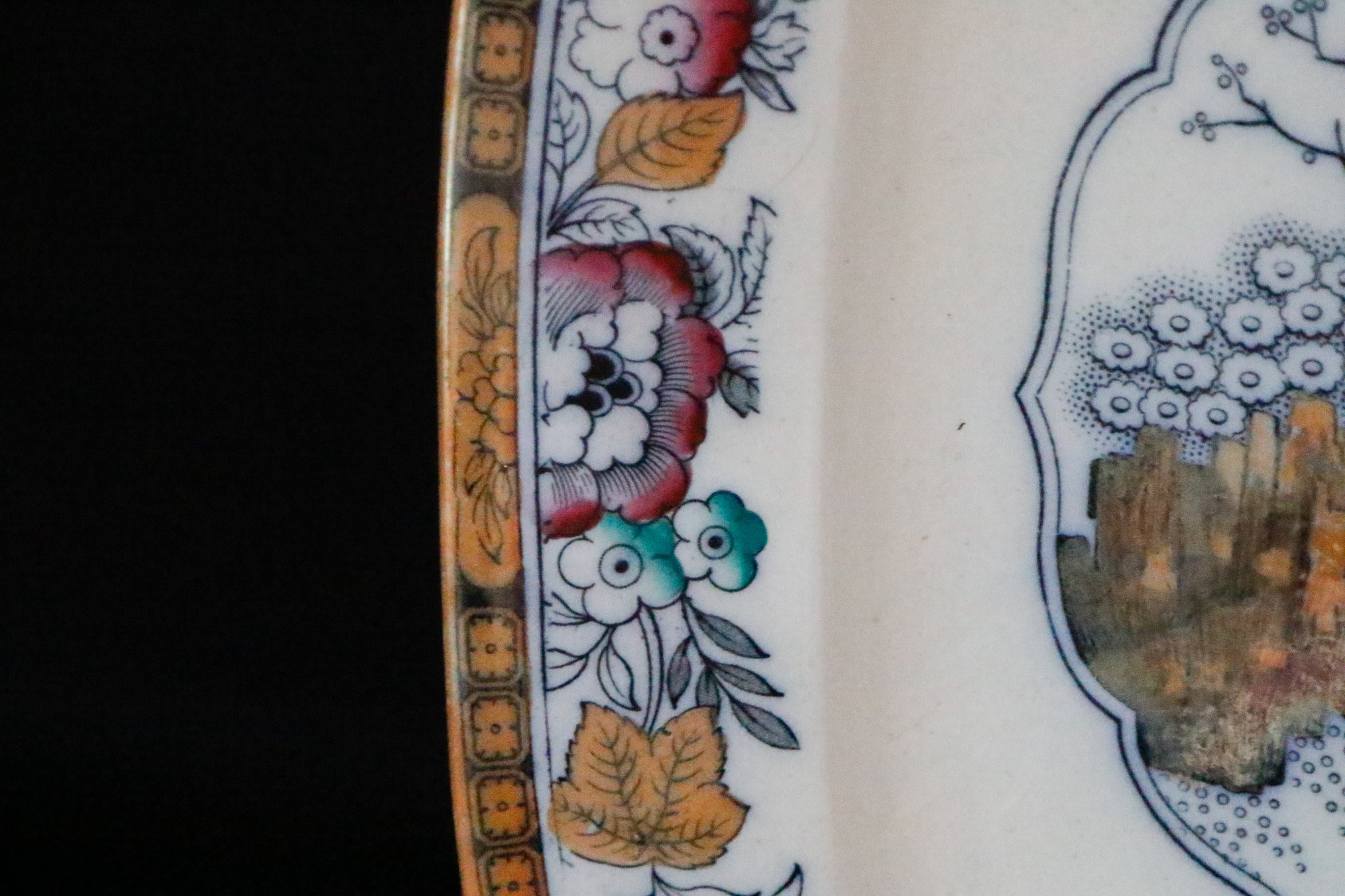Ca. 1880s Ashworth Bros. China Platter in the "Chinese" Pattern