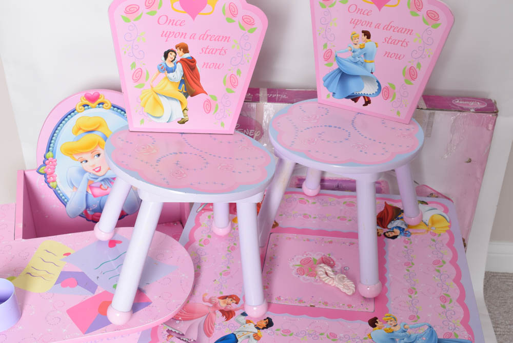 Child's Table and Chair Set Featuring Disney Princesses and More