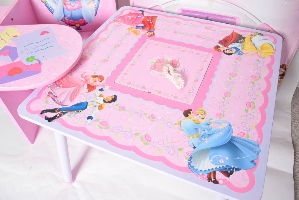 Child's Table and Chair Set Featuring Disney Princesses and More