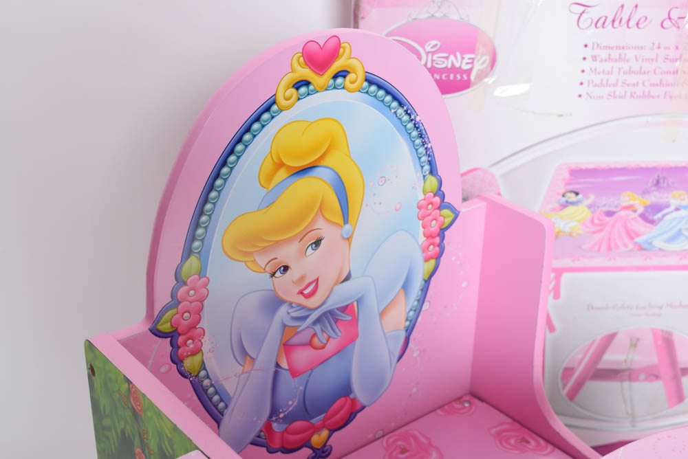 Child's Table and Chair Set Featuring Disney Princesses and More