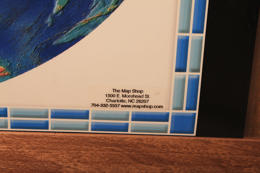 Large Laminated World Map