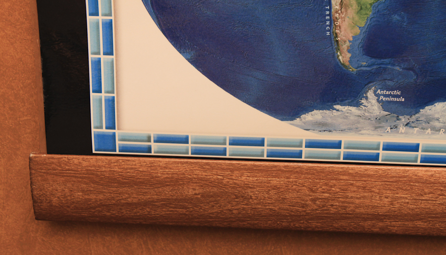 Large Laminated World Map