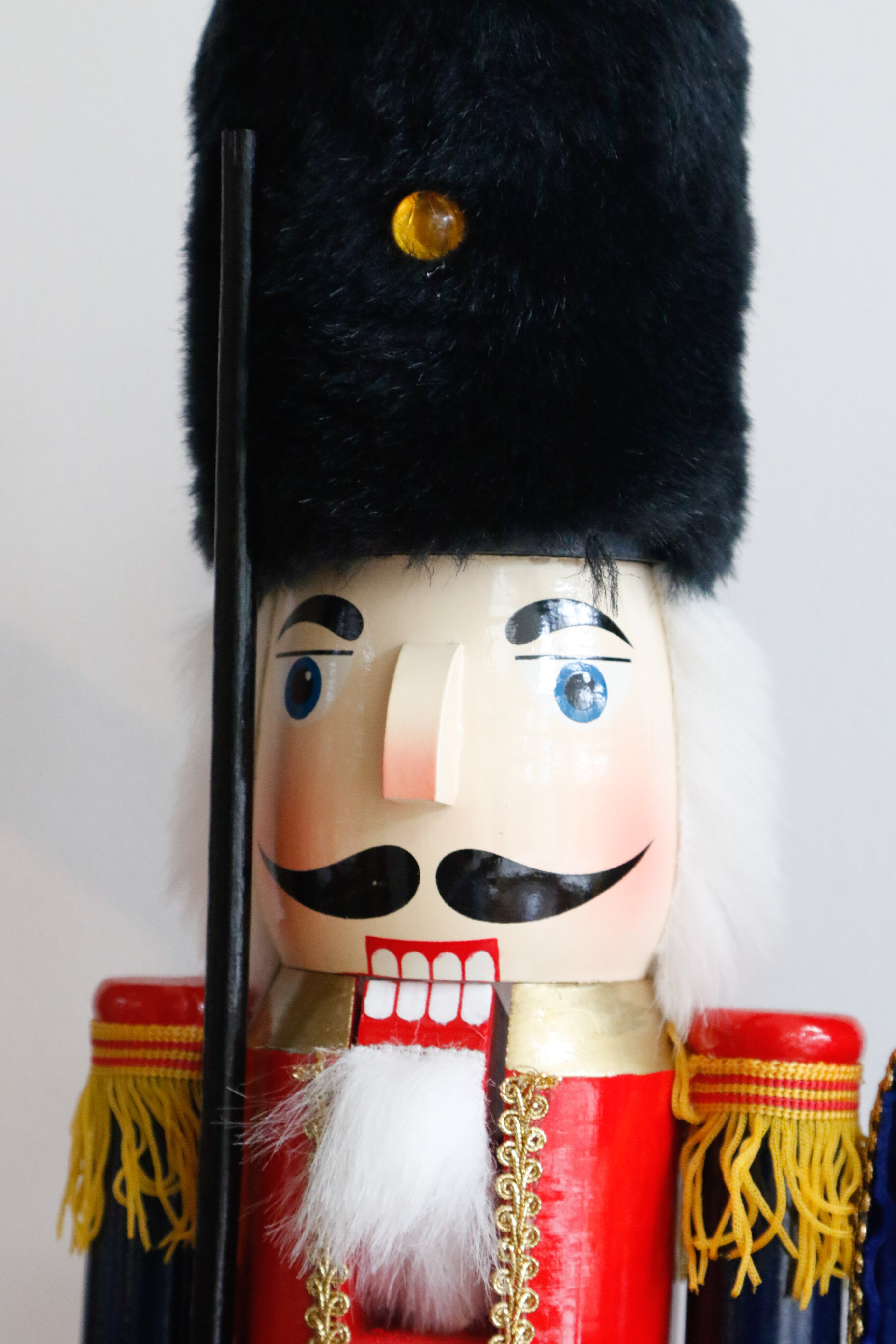 Pair of Solid Wood Hand Painted Nutcrackers