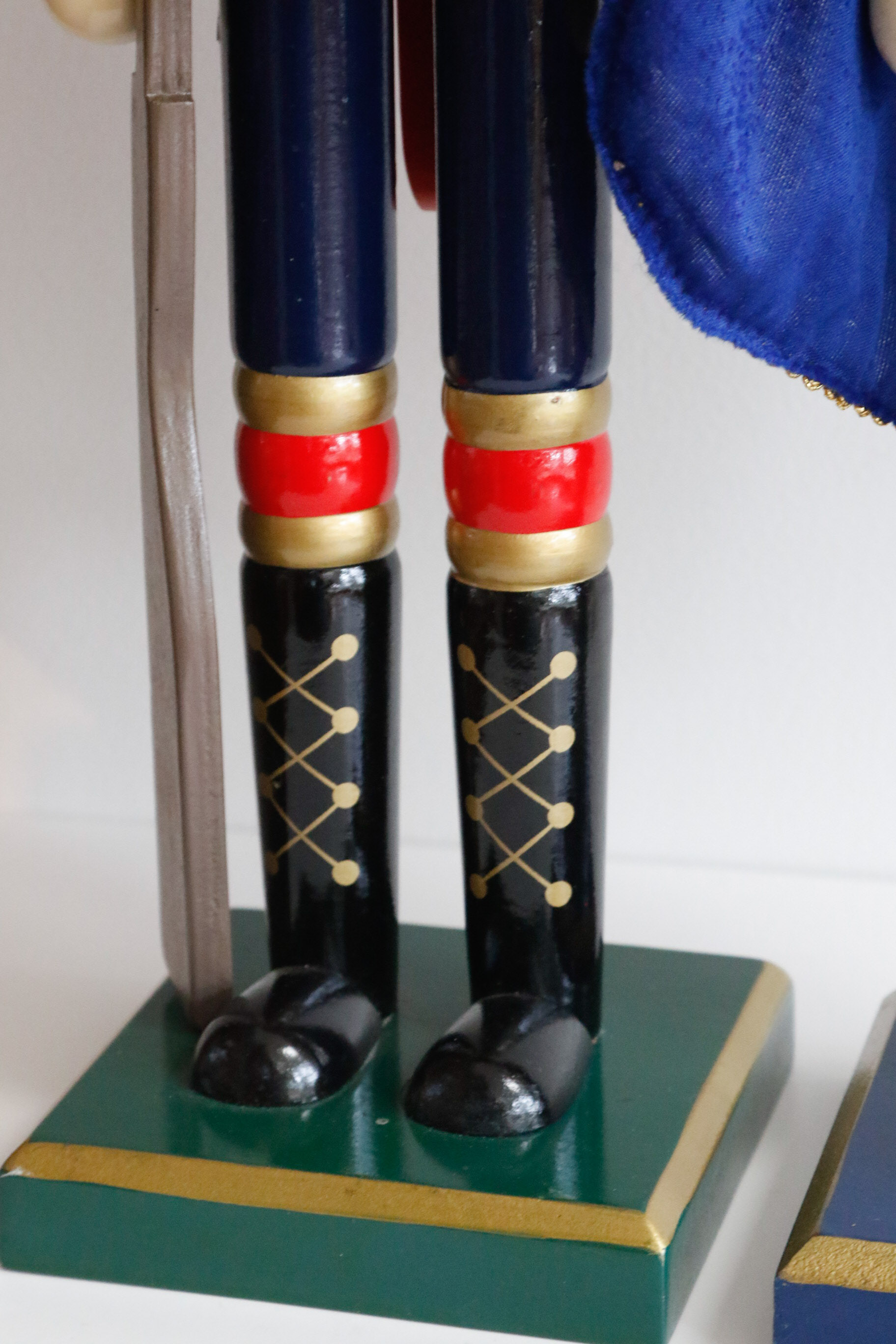 Pair of Solid Wood Hand Painted Nutcrackers