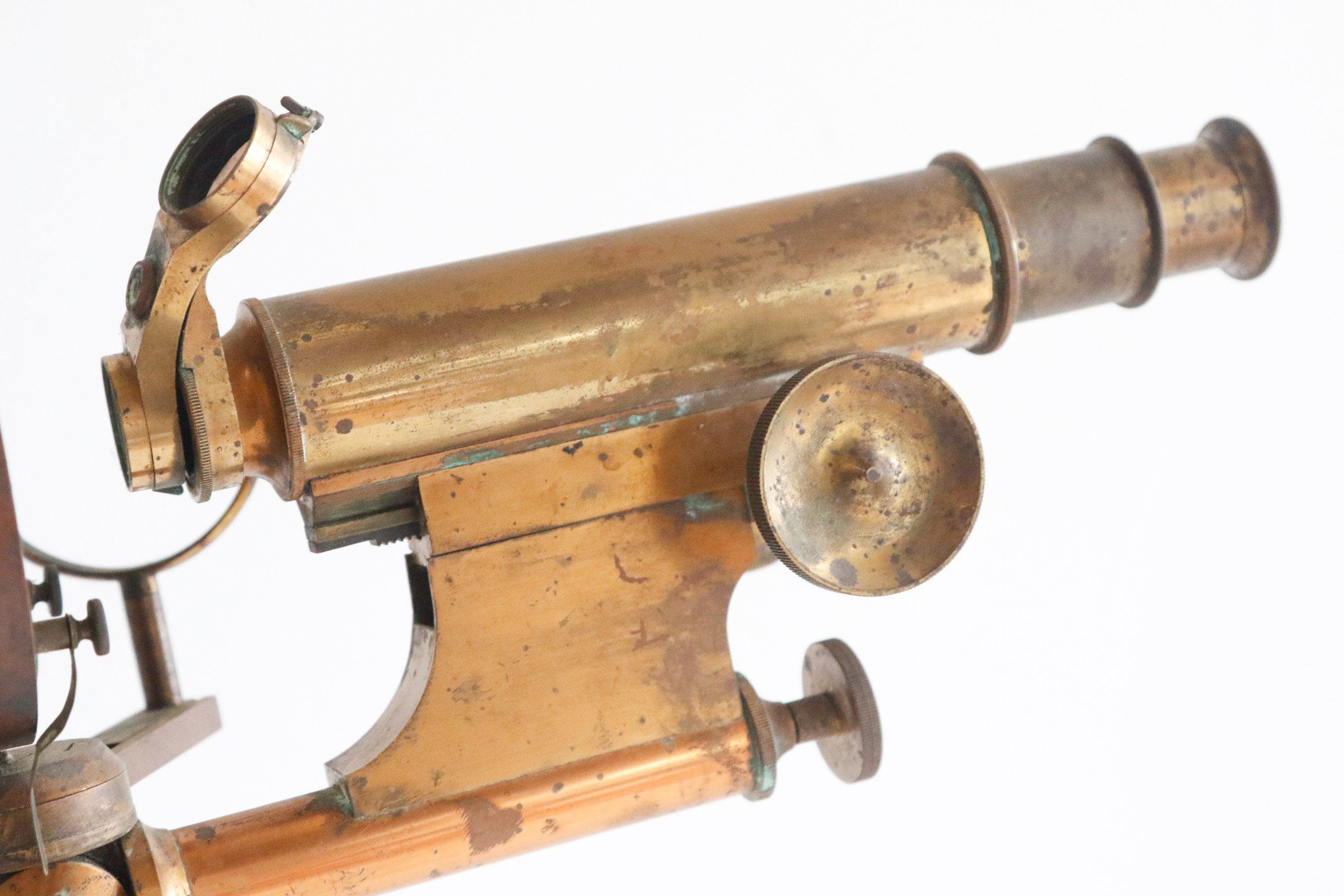 Antique A.S. Aloe & Co. Brass Diagnostician Microscope