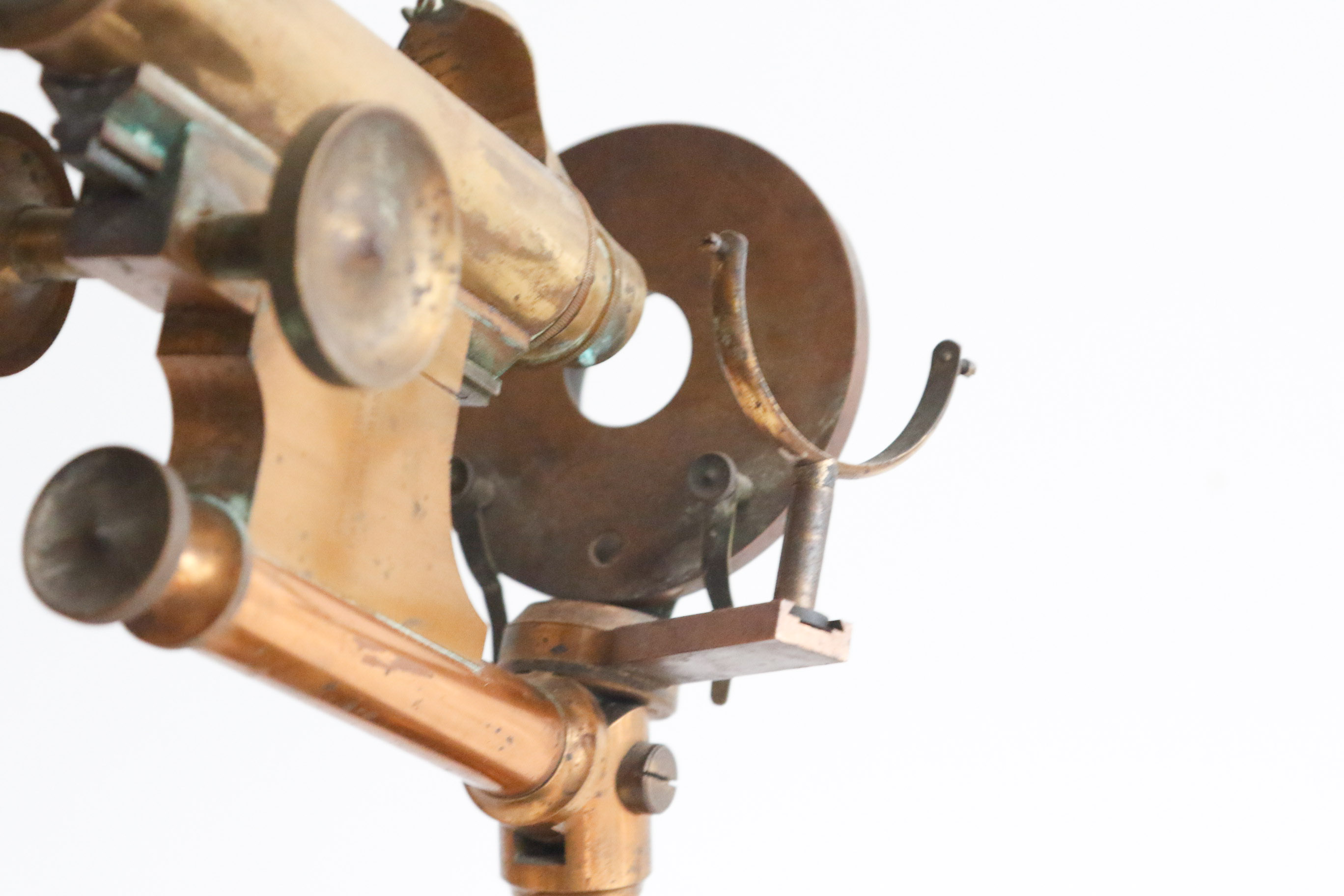 Antique A.S. Aloe & Co. Brass Diagnostician Microscope