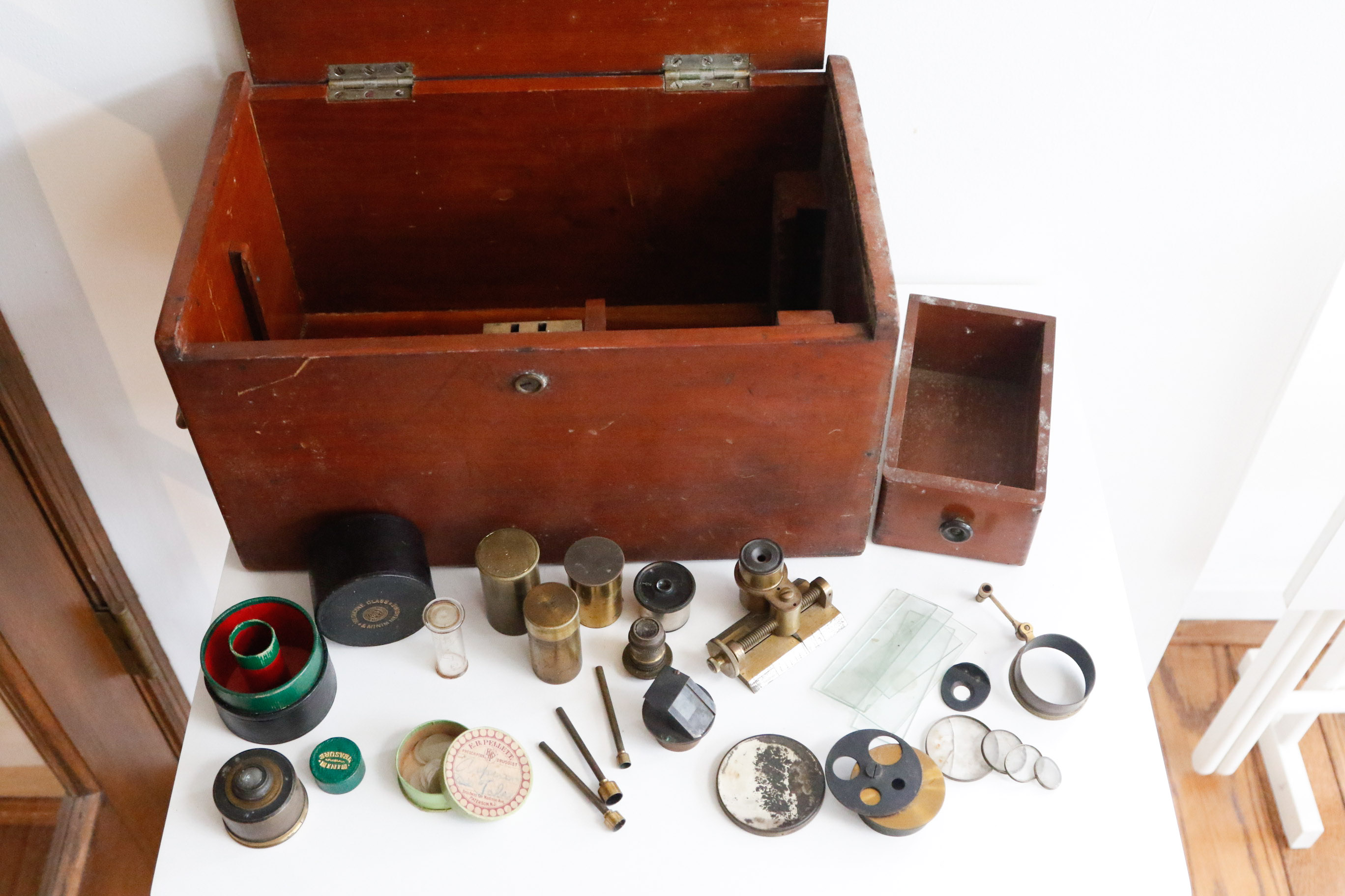 Antique A.S. Aloe & Co. Brass Diagnostician Microscope