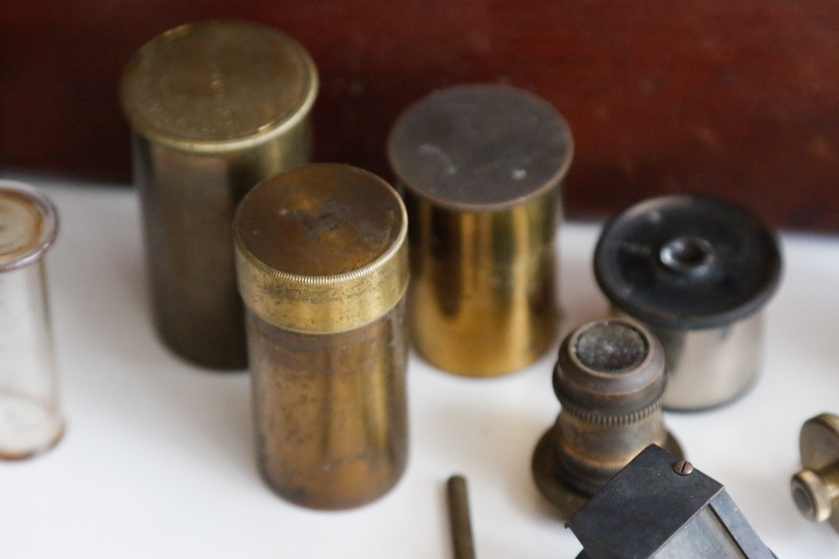 Antique A.S. Aloe & Co. Brass Diagnostician Microscope