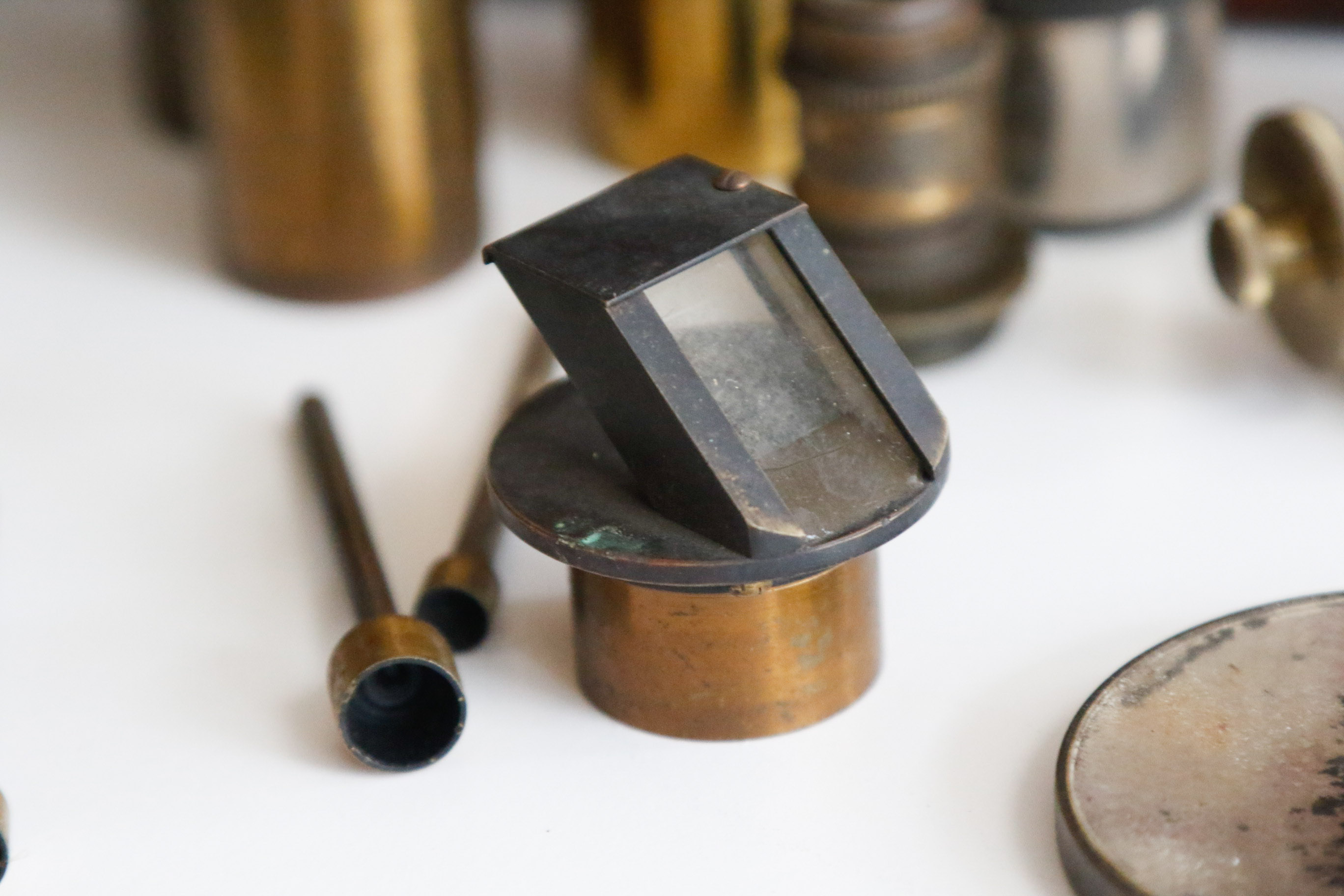 Antique A.S. Aloe & Co. Brass Diagnostician Microscope