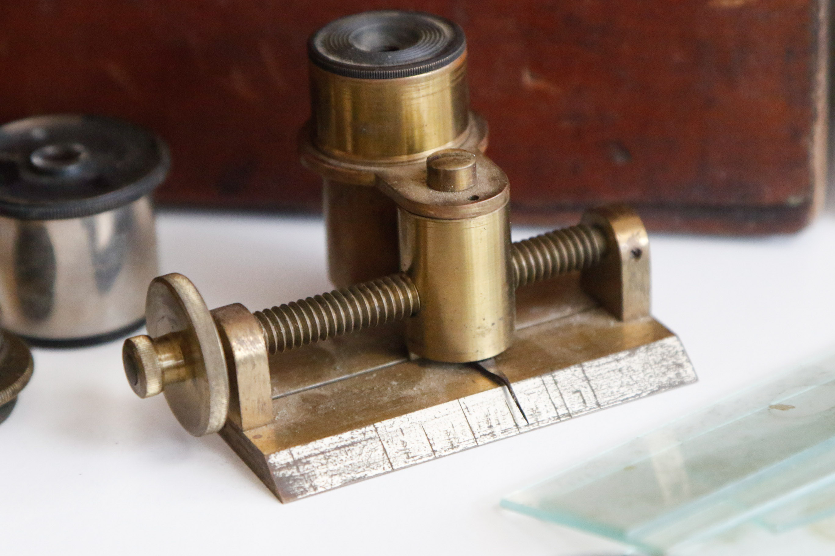 Antique A.S. Aloe & Co. Brass Diagnostician Microscope