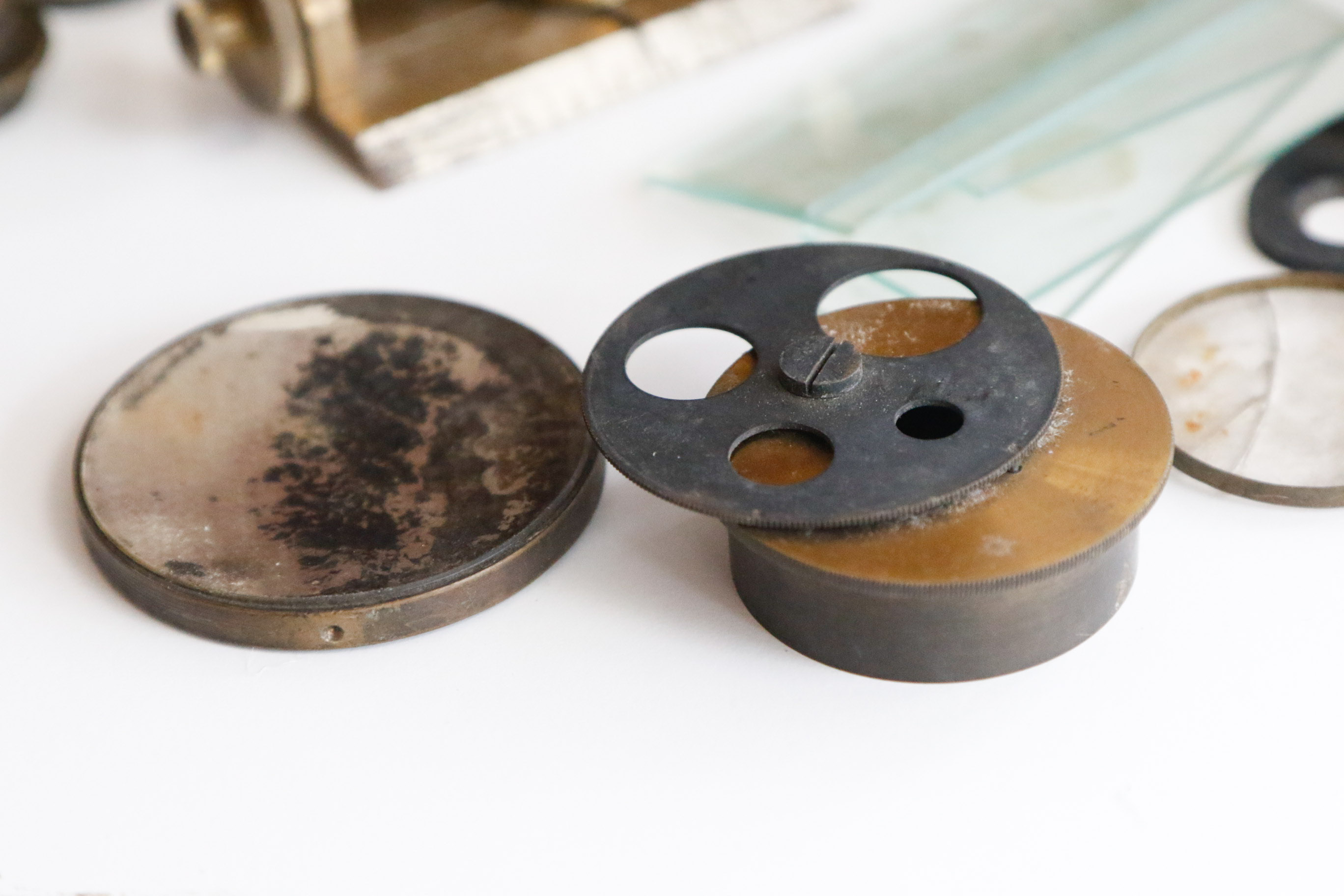 Antique A.S. Aloe & Co. Brass Diagnostician Microscope